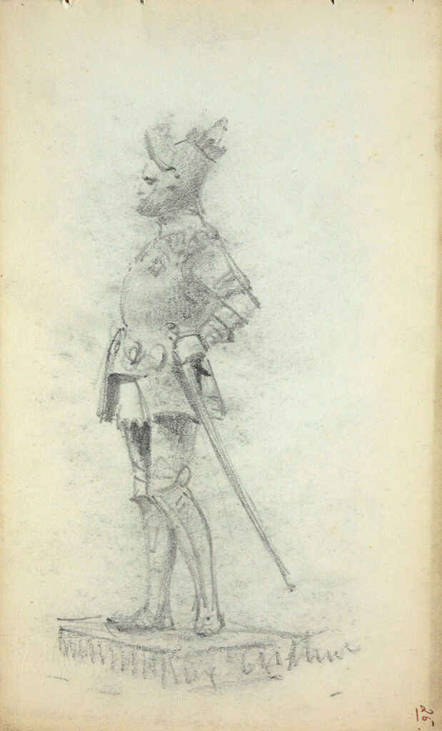 Arthur Of England, From The Tomb Of Maximilian; Verso: Sketches Of A Woman