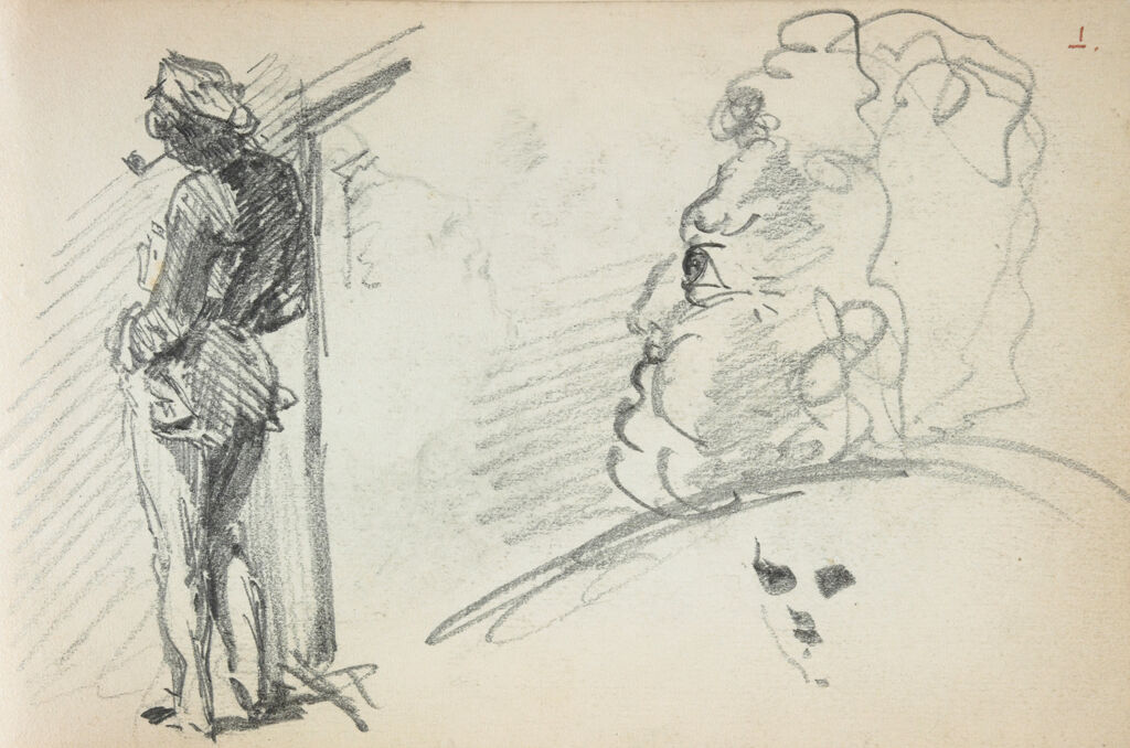 Sketch Of A Man; Caricature Of A Figure
