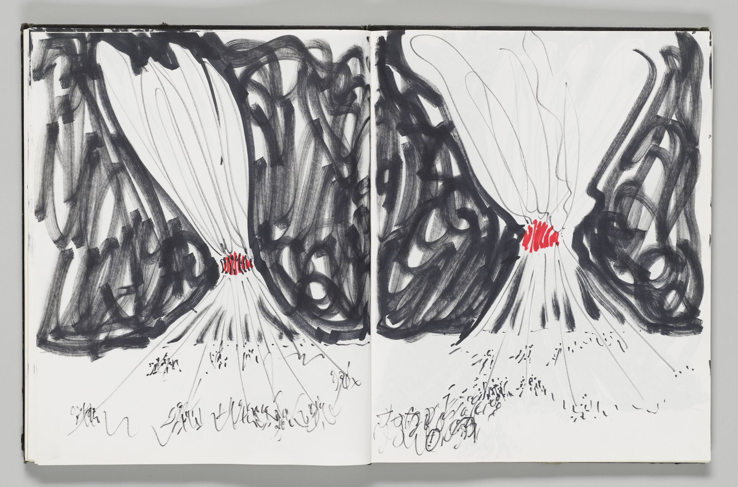 Untitled (Inflatable With Crowd Against Black Background, Left Page); Untitled (Inflatable With Crowd Against Black Background, Right Page)