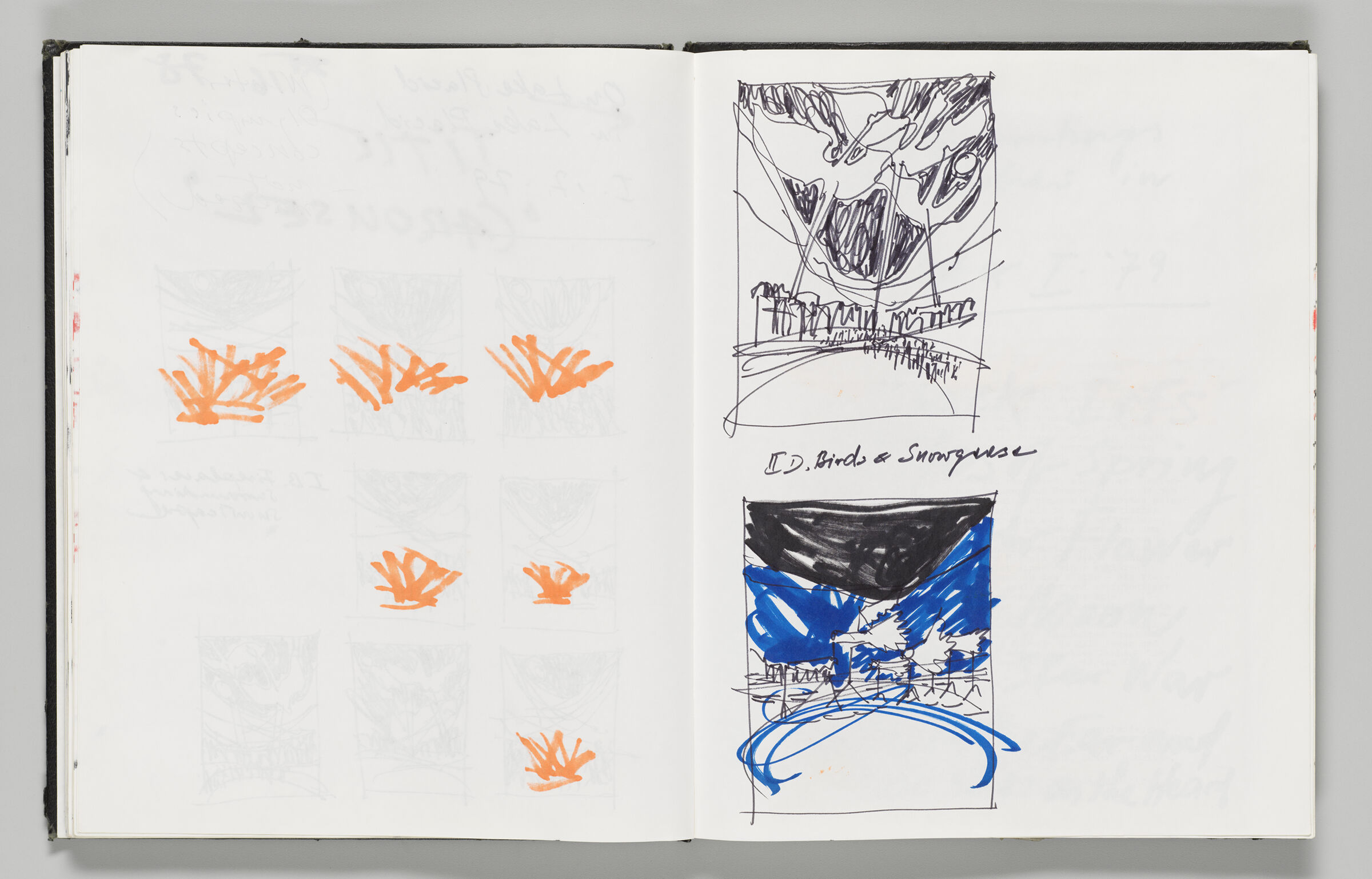 Untitled (Bleed-Through Of Previous Pages, Left Page); Untitled (Lake Placid 