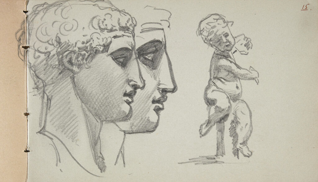 Studies Of The Diadumenos, After The Antique; Study Of Putto