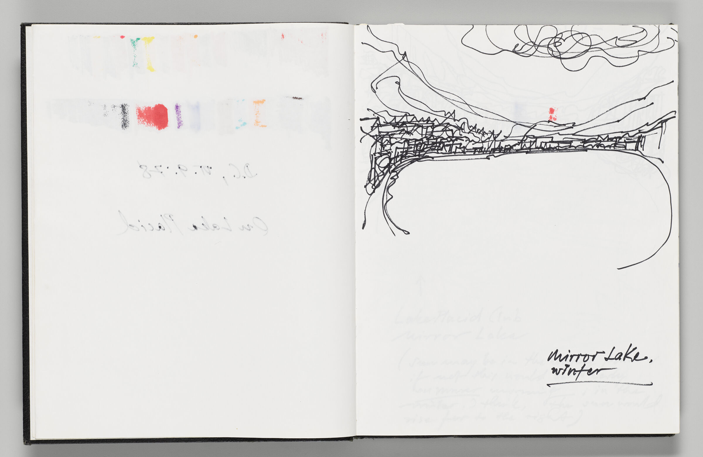 Untitled (Bleed-Through Of Previous Page, Left Page); Untitled (View Of 