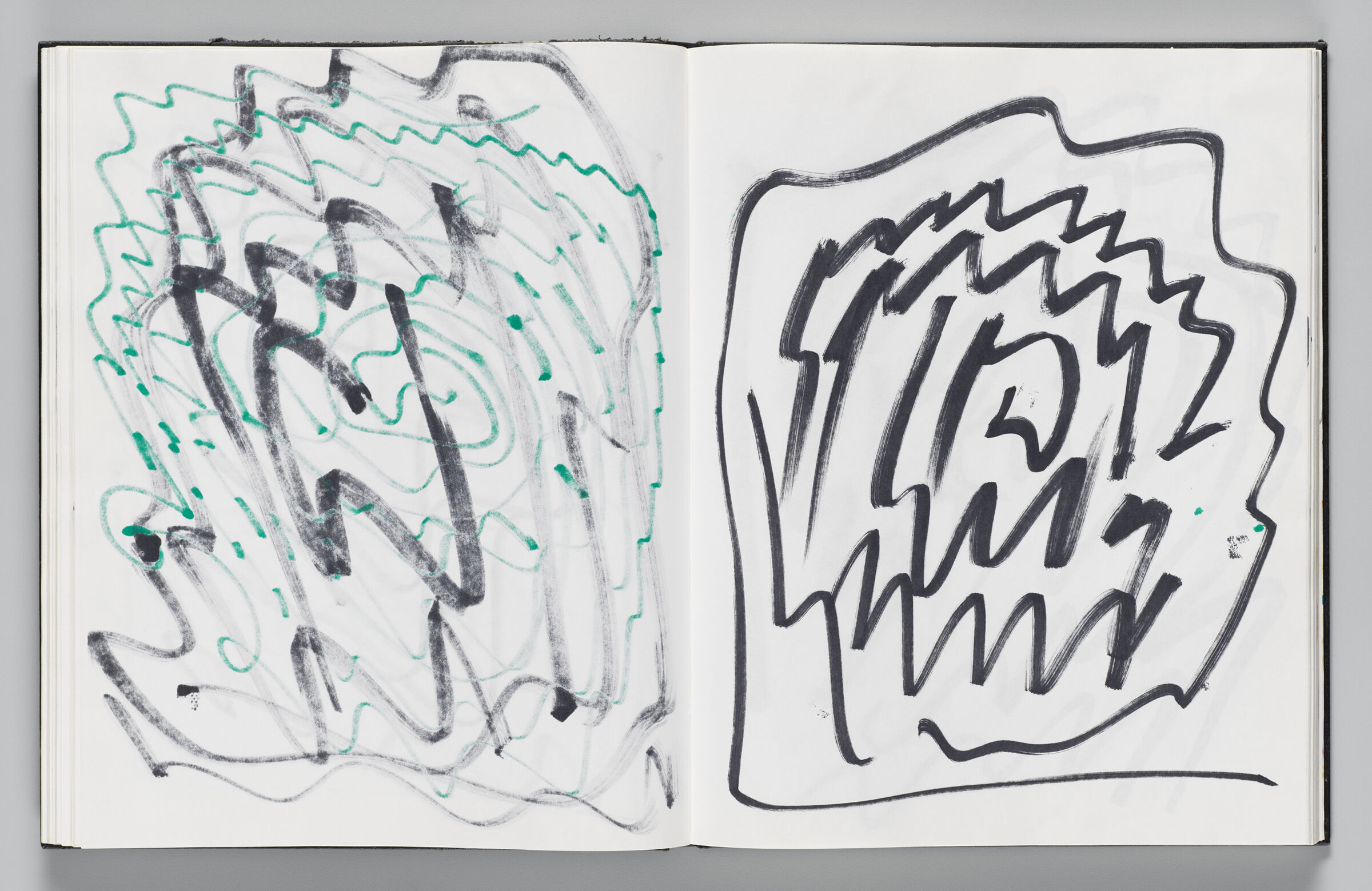 Untituntitled (Bleed-Through Of Previous Page, Left Page); Untitled (