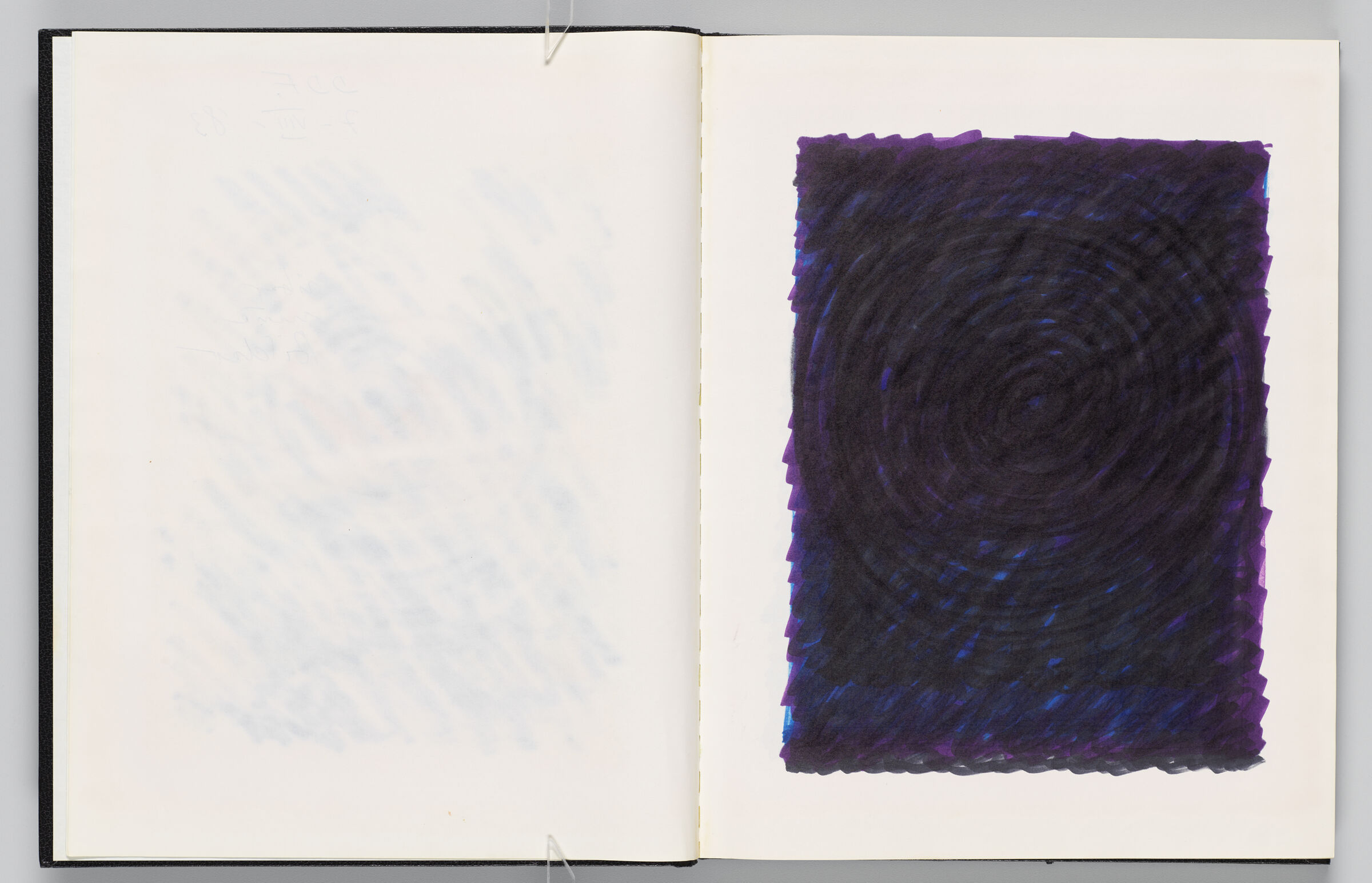 Untitled (Blank, Left Page); Untitled (Sketch Of Painting, Right Page)