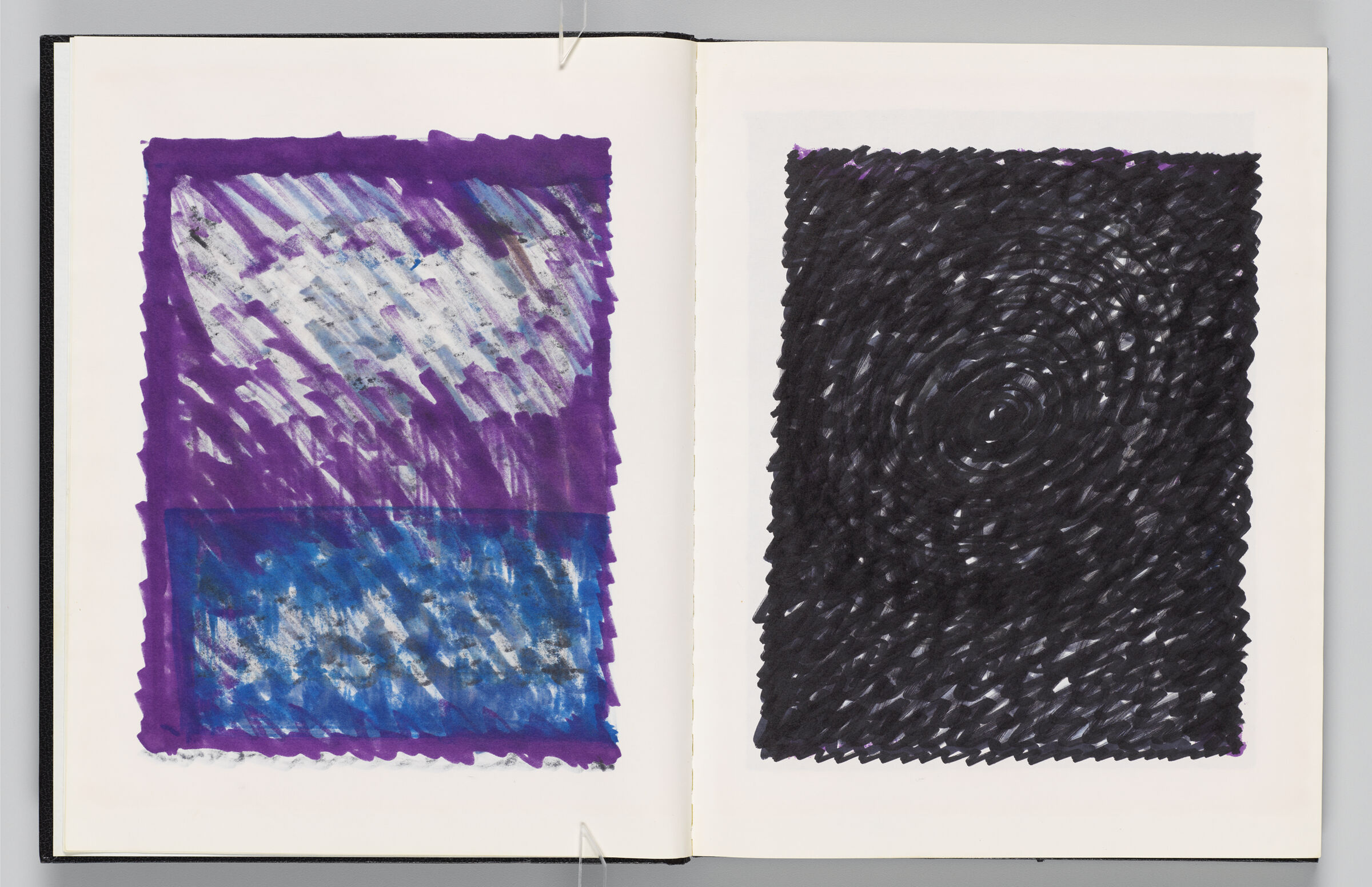 Untitled (Bleed-Through Of Previous Page, Left Page); Untitled (Sketch Of Painting, Right Page)