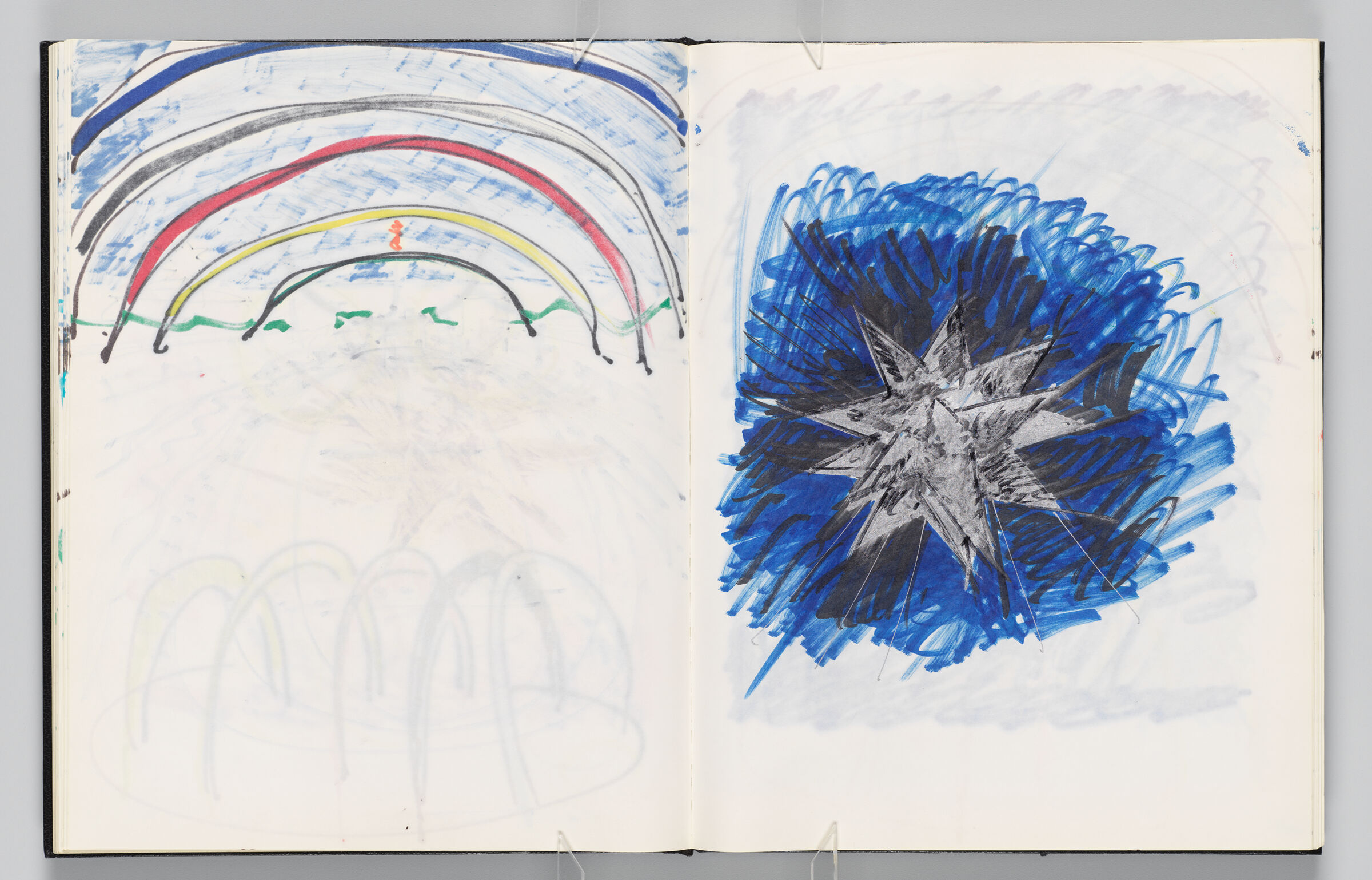 Untitled (Bleed-Through Of Previous Page, Left Page); Untitled (Inflatable, Right Page)
