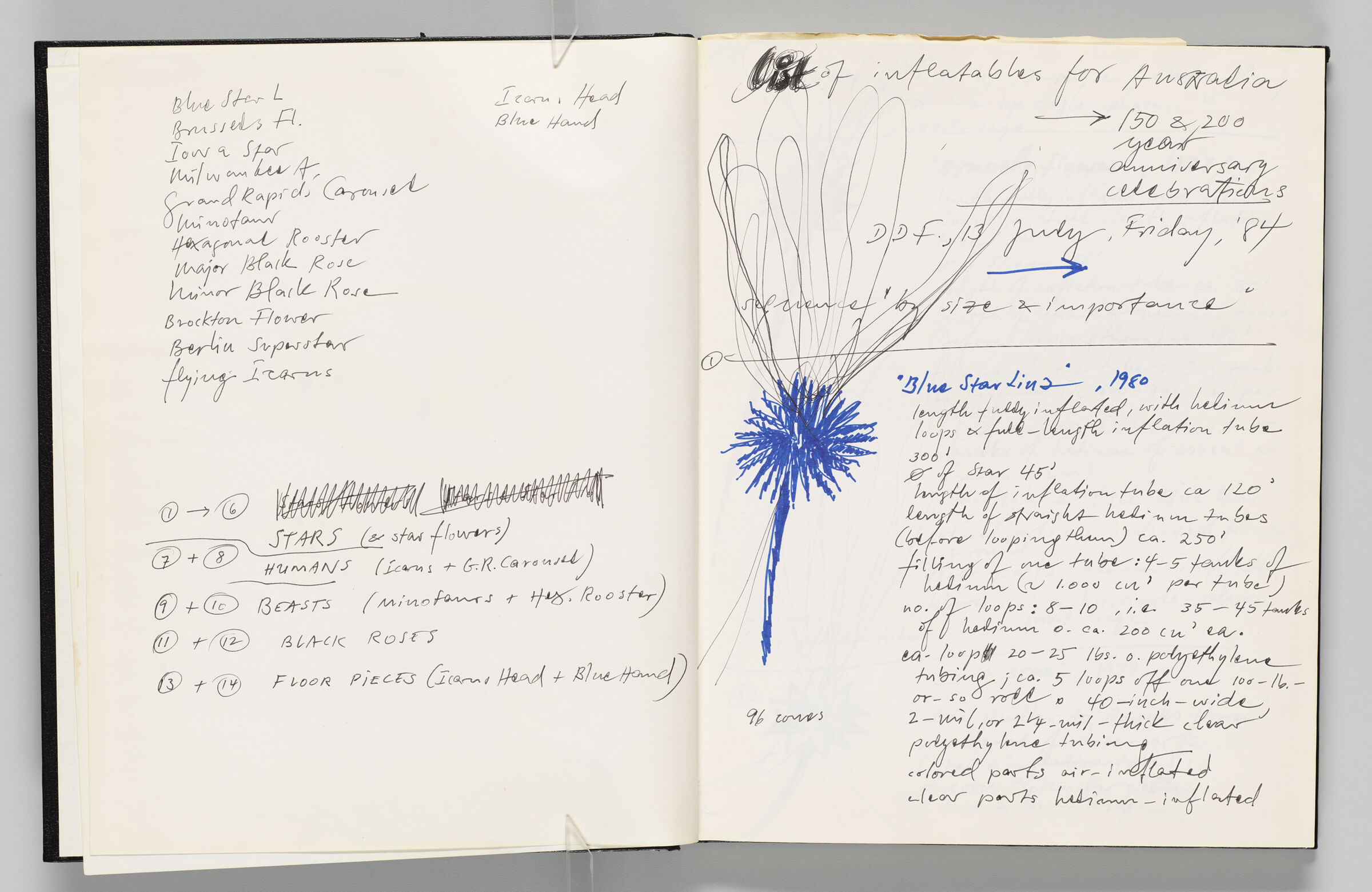 Untitled (Notes, Left Page); Untitled (Notes With 