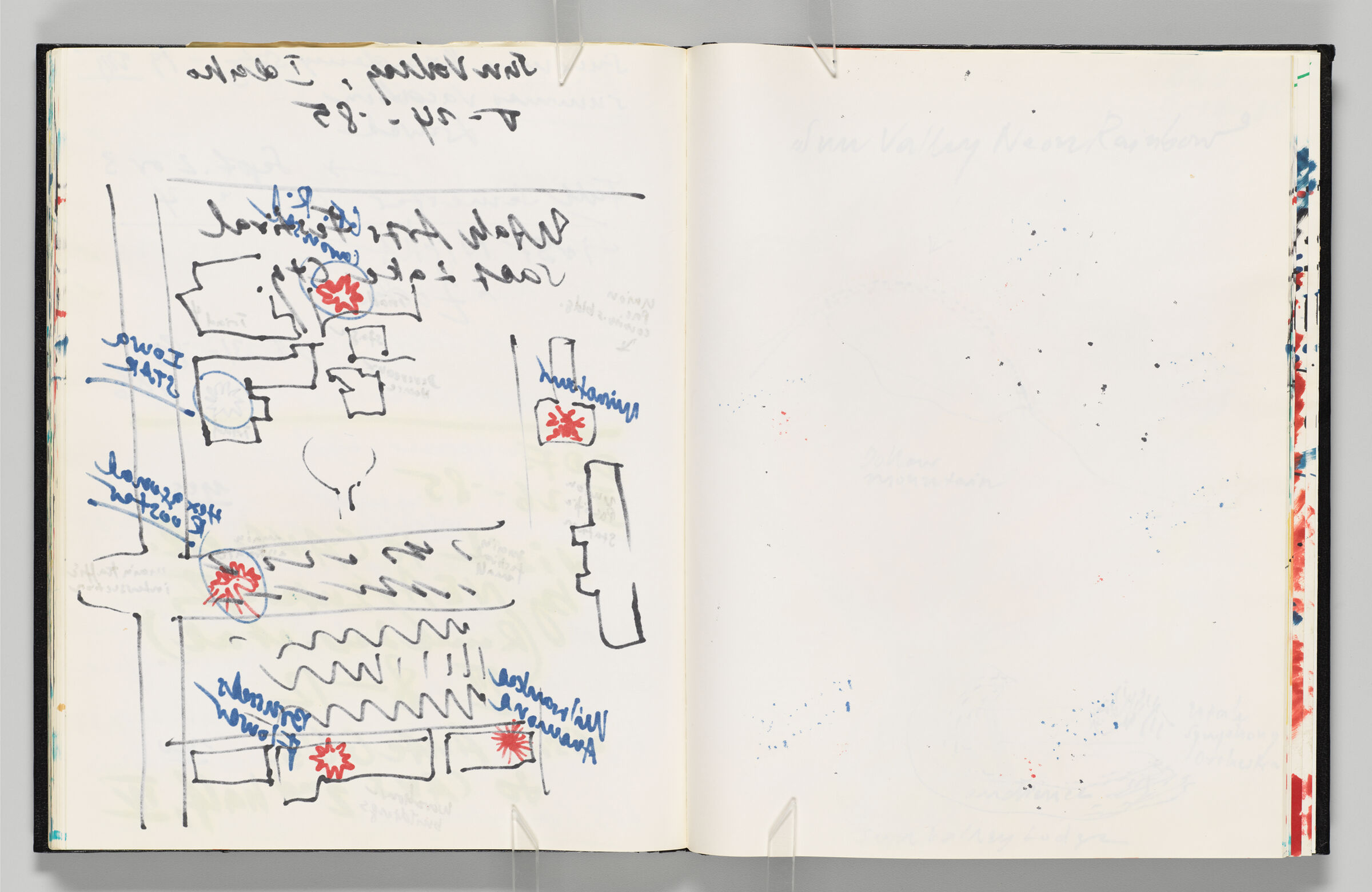 Untitled (Bleed-Through Of Previous Page, Left Page); Untitled (Blank With Slight Color Transfer, Right Page)