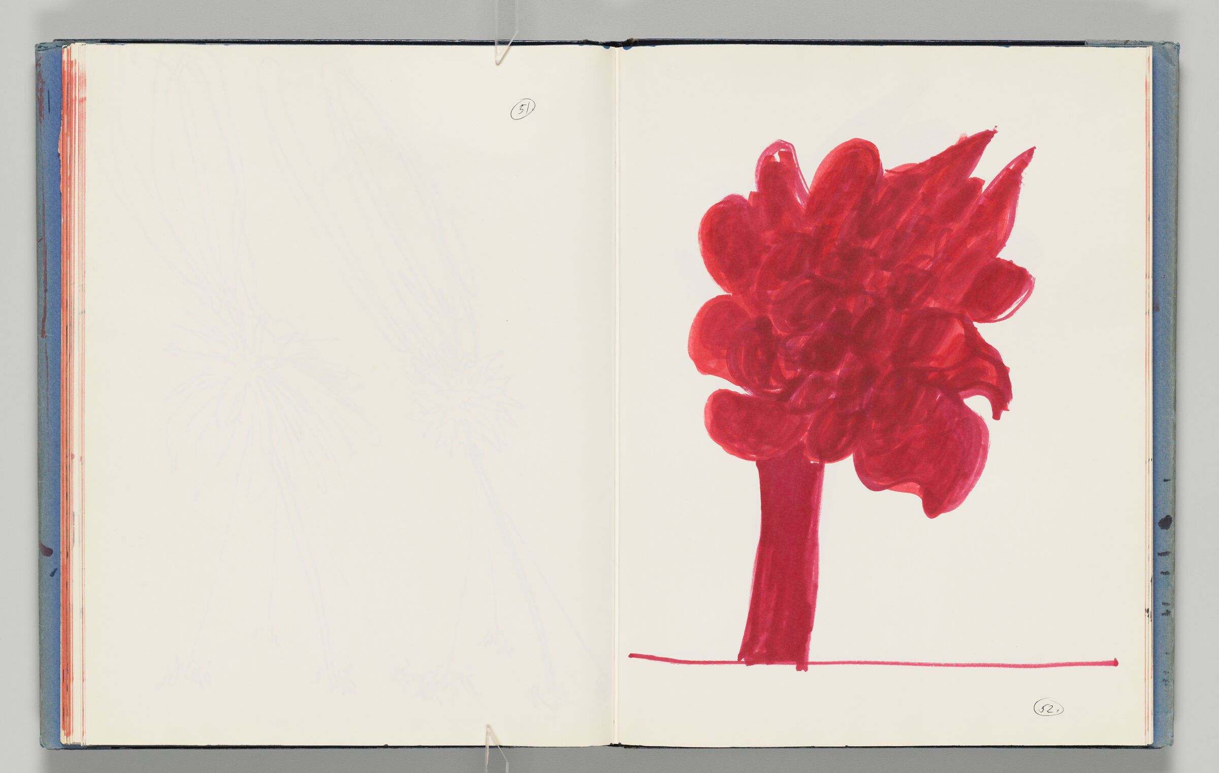 Untitled (Blank With Page Number, Left Page); Untitled (Design For 