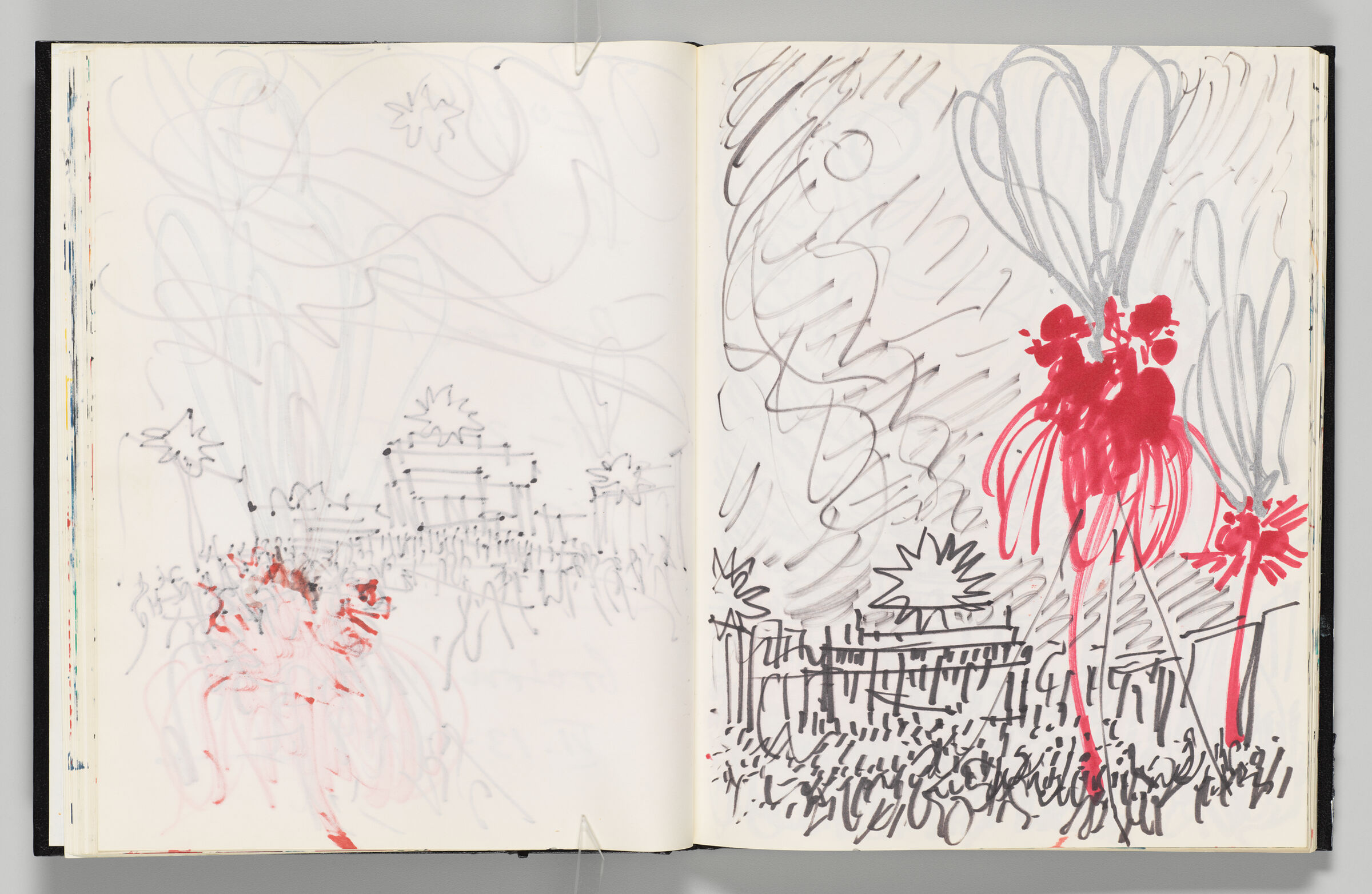 Untitled (Bleed-Through Of Previous Page, Left Page); Untitled (First Night 