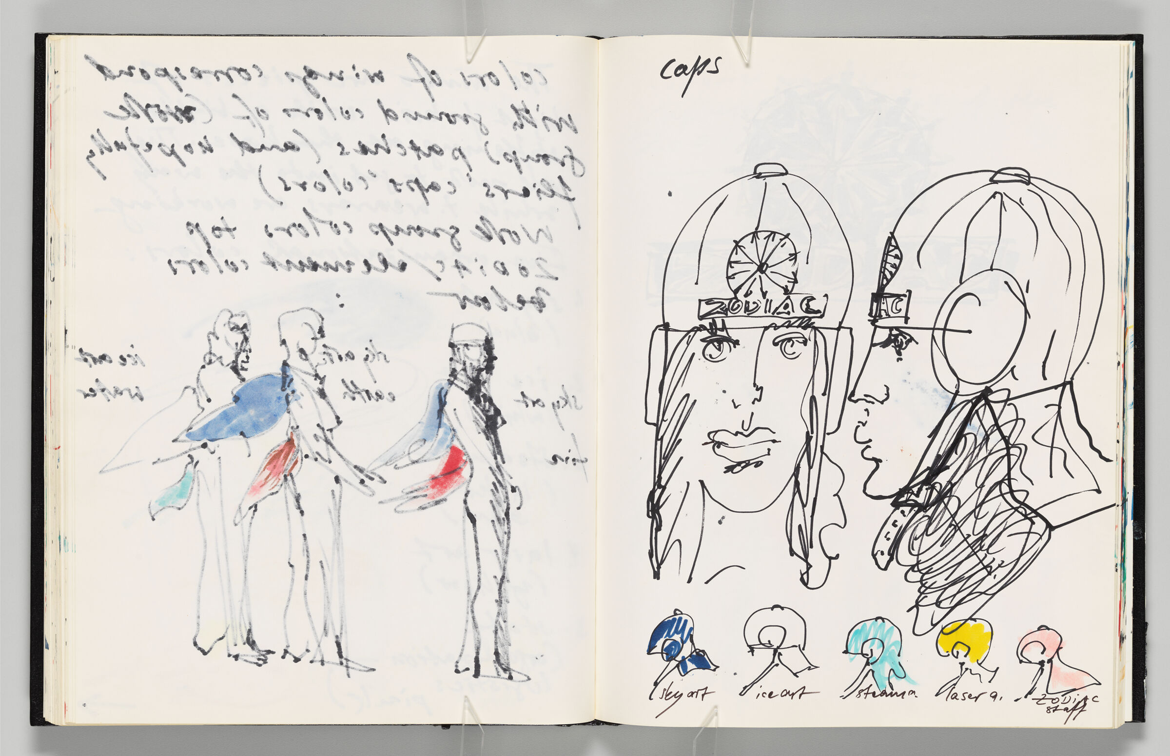 Untitled (Bleed-Through Of Previous Page, Left Page); Untitled (Notes On 