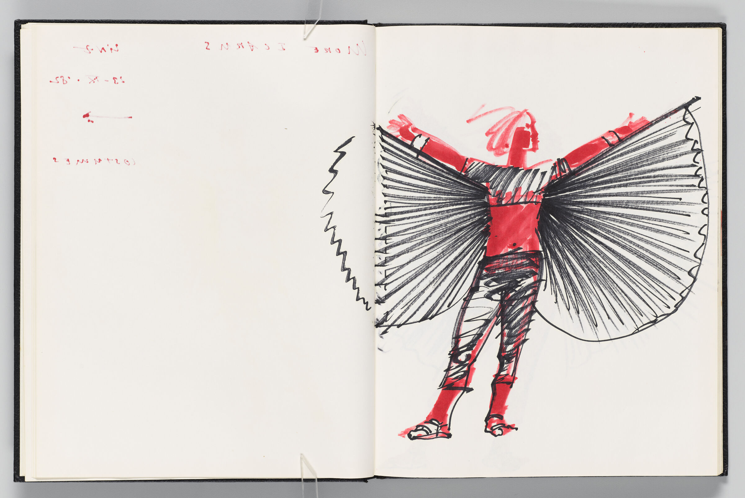 Untitled (Icarus Costume, Two-Page Spread)