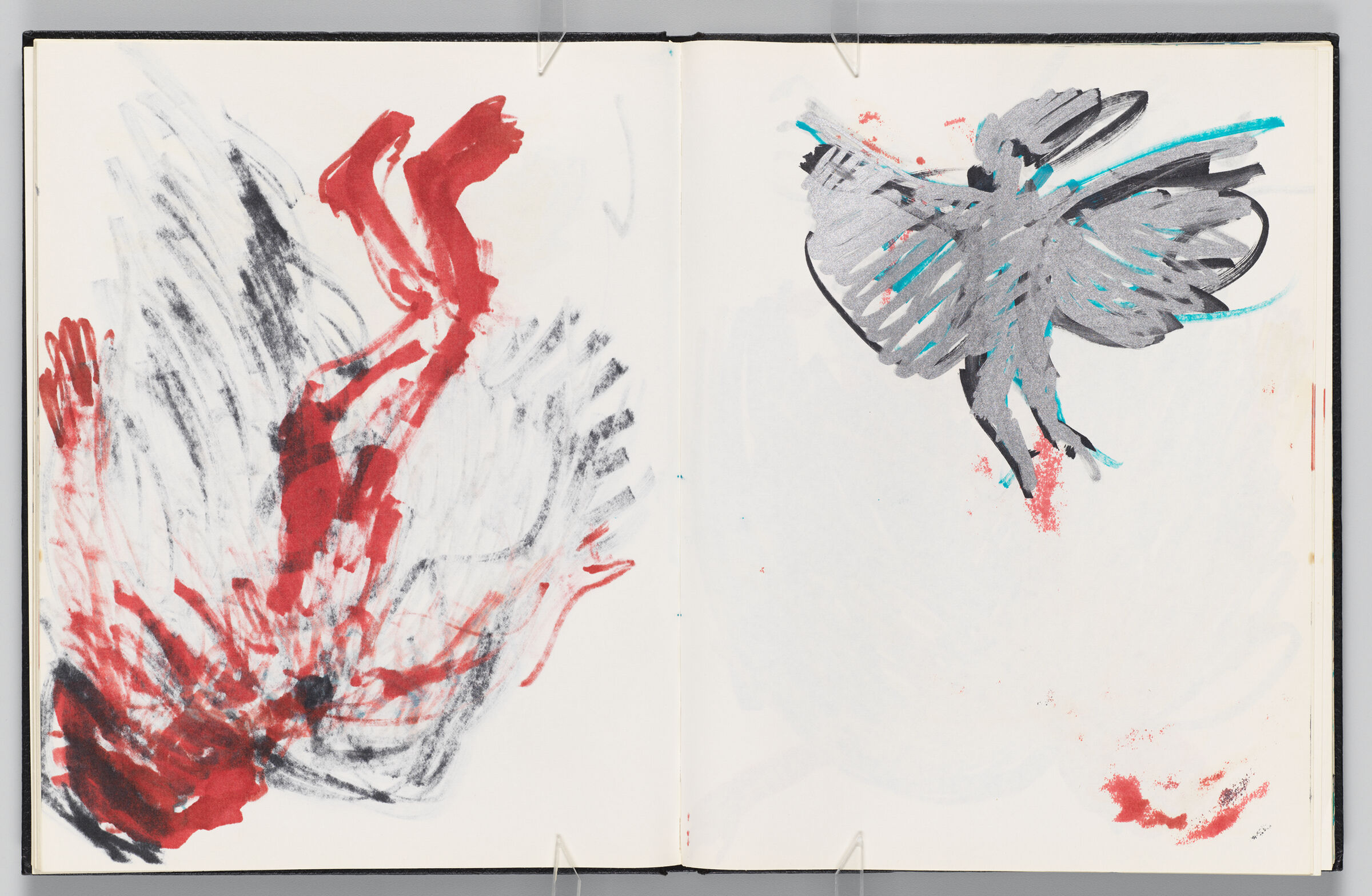 Untitled (Bleed-Through Of Previous Page, Left Page); Untitled (Fall Of Icarus, Right Page)