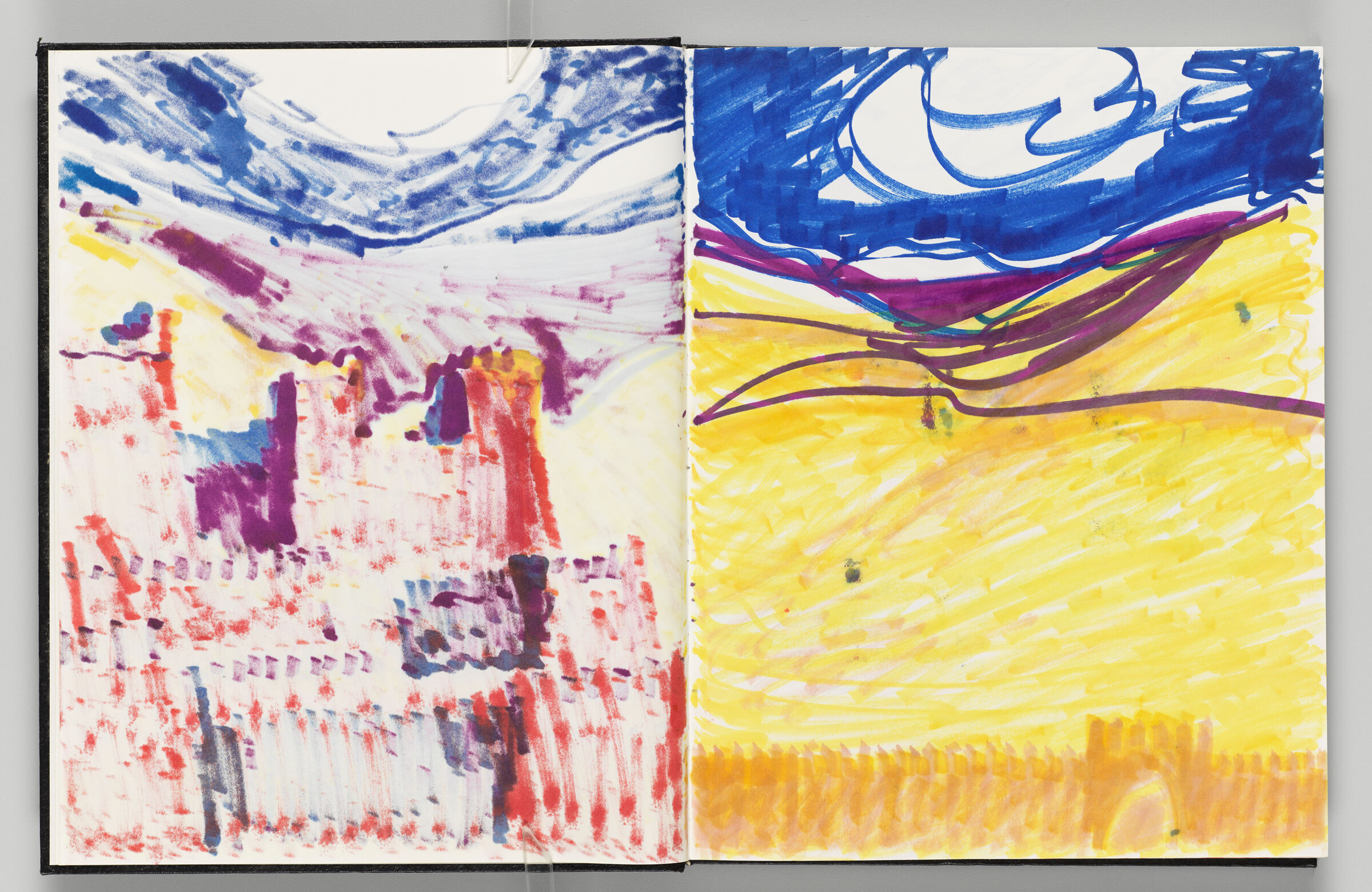 Untitled (Bleed-Through Of Previous Page, Left Page); Untitled (View Of Ouarzazate Desert, Right Page)