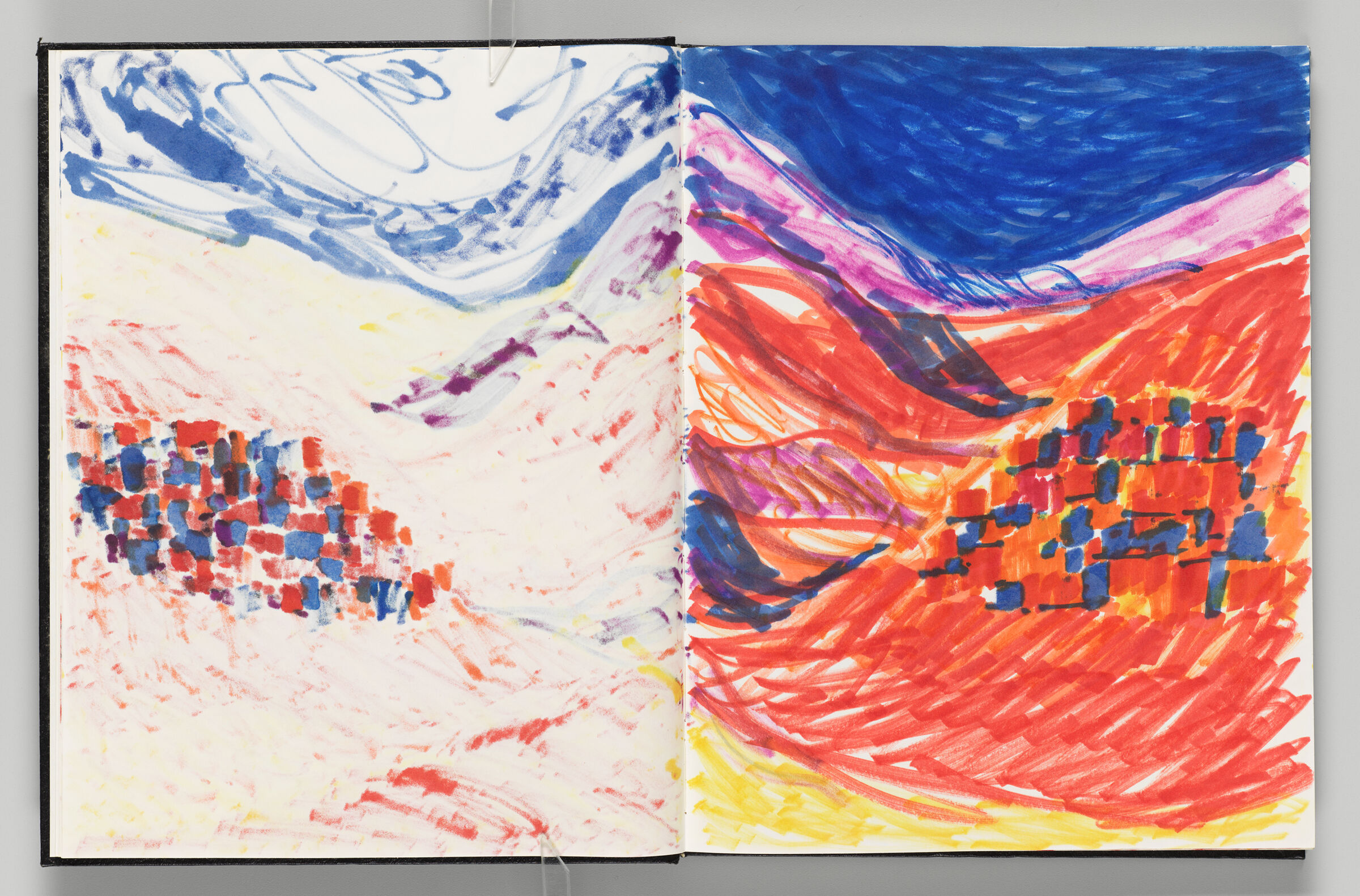 Untitled (Bleed-Through Of Previous Page, Left Page); Untitled (View Of Ouarzazate, Right Page)