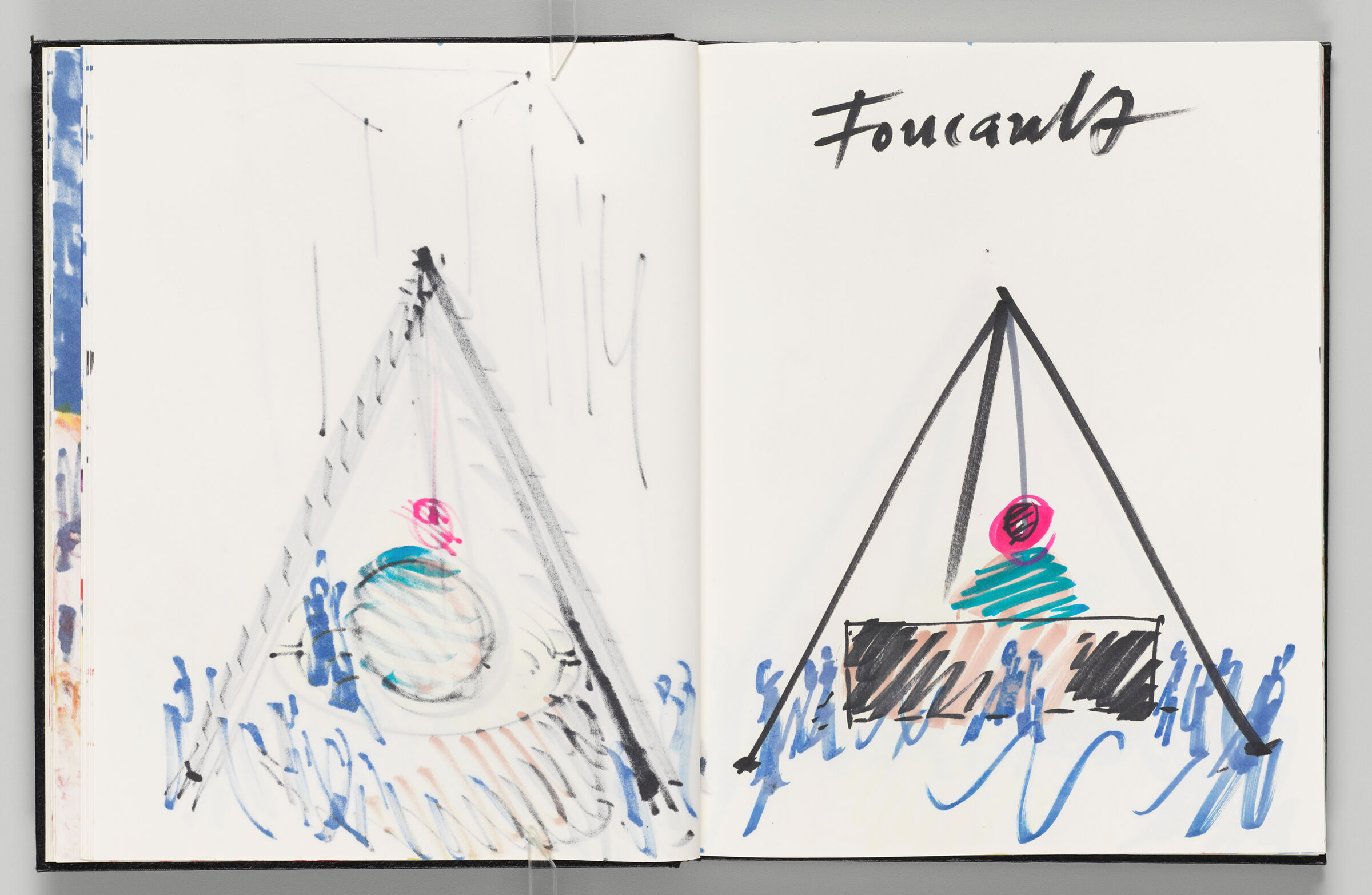 Untitled (Bleed-Through Of Previous Page, Left Page); Untitled (Design For Light Work [