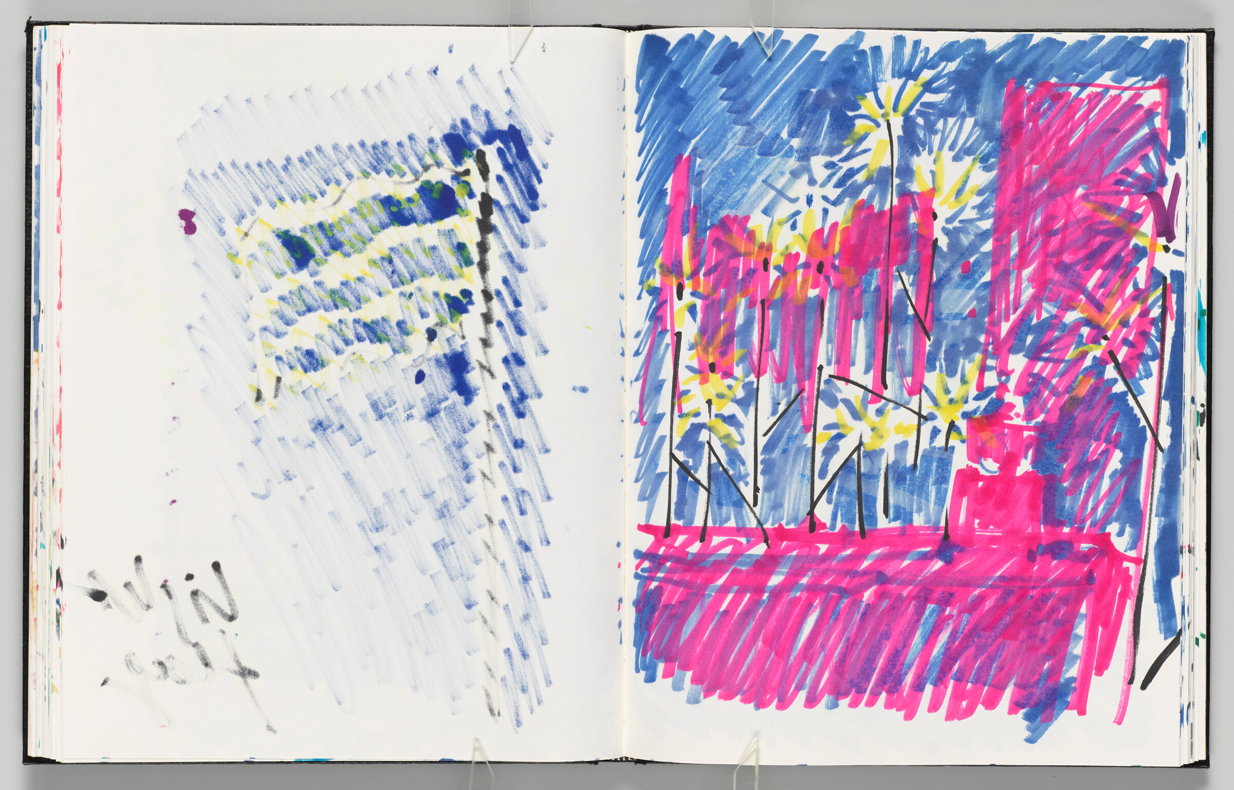 Untitled (Bleed-Through Of Previous Page, Left Page); Untitled (Light Work Design, Right Page)