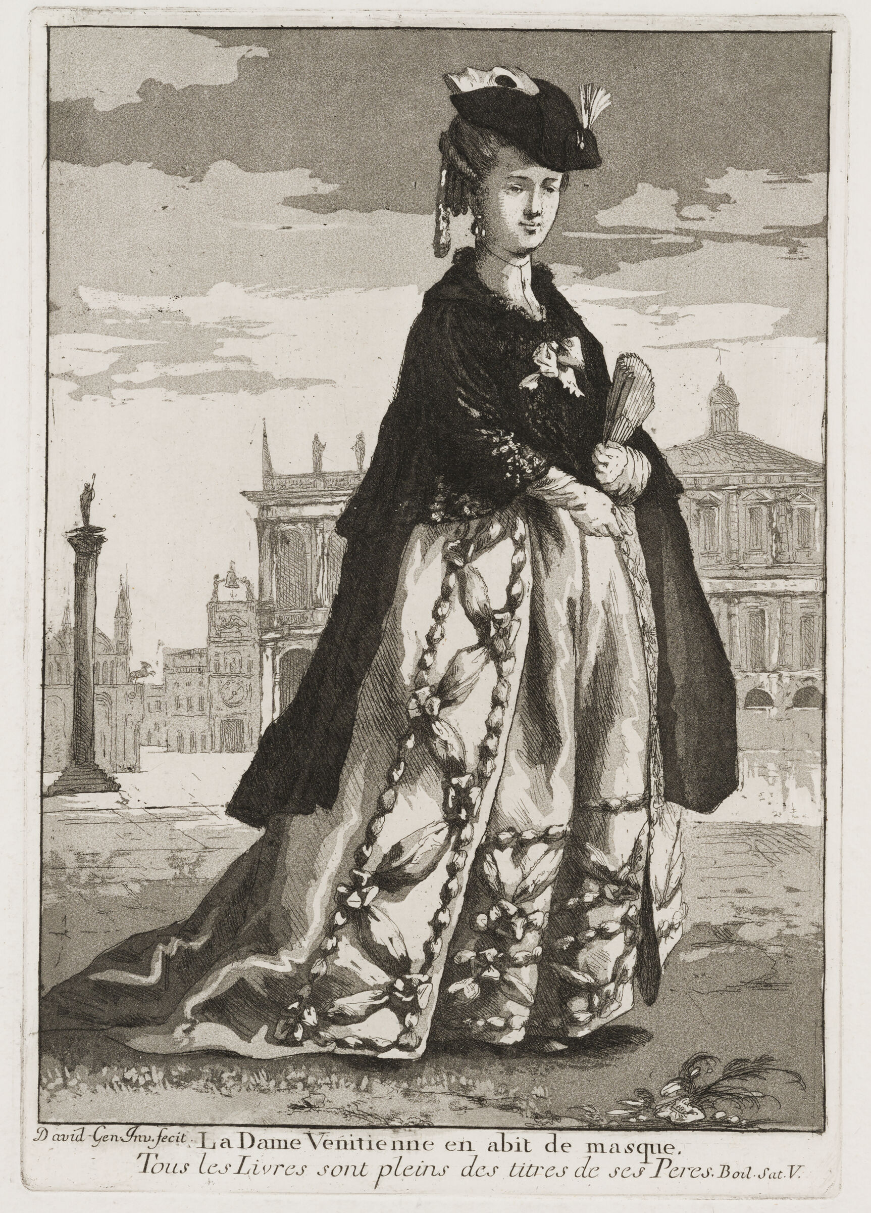 The Venetian Lady In Masquerade Dress