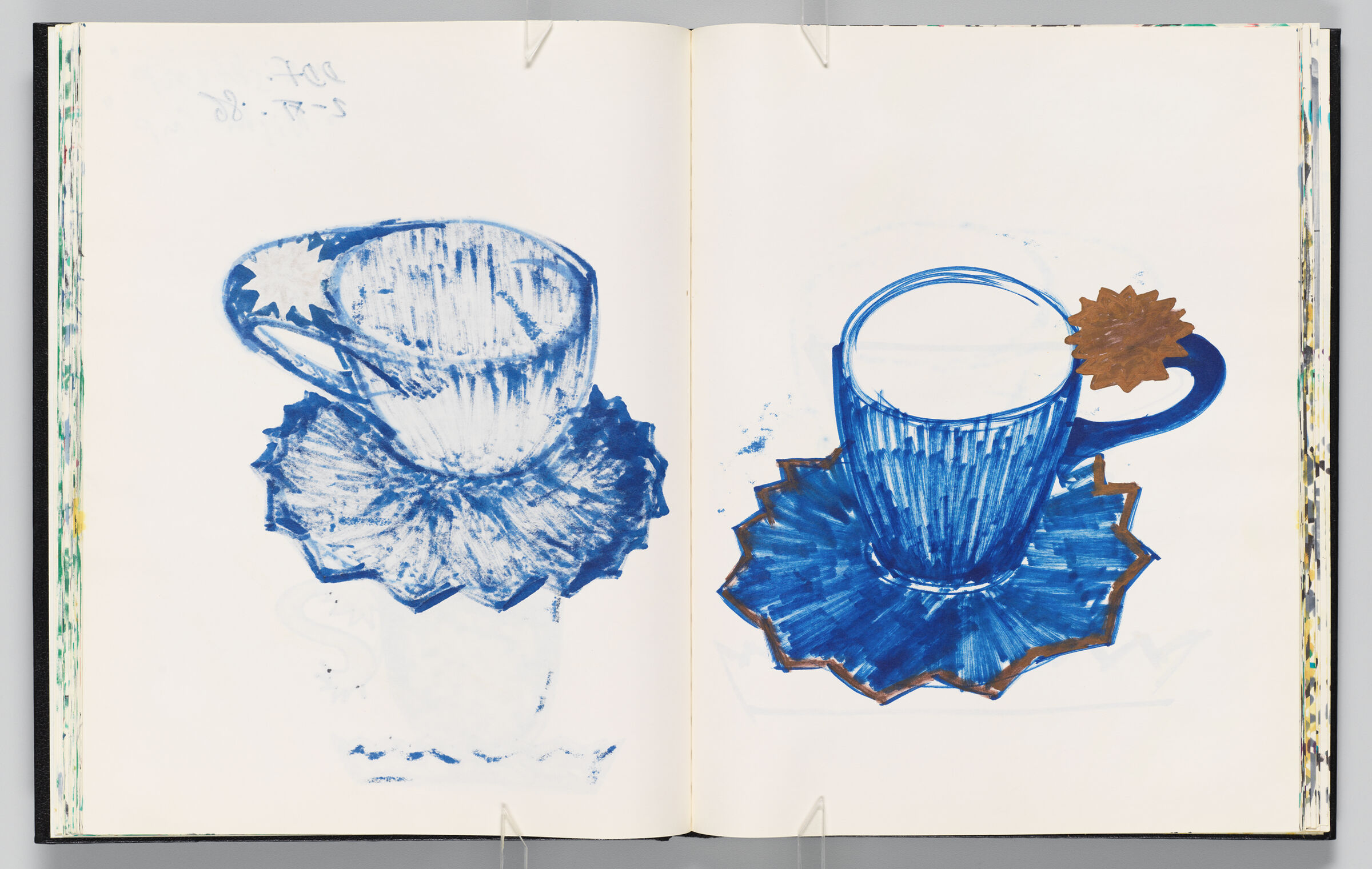 Untitled (Bleed-Through Of Previous Page, Left Page); Untitled (Rosenthal 