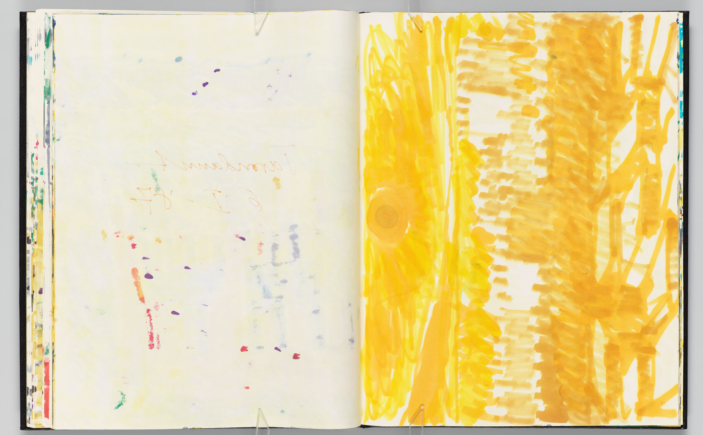 Untitled (Bleed-Through Of Previous Page, Left Page); Untitled (View Of Taroudant, Right Page)