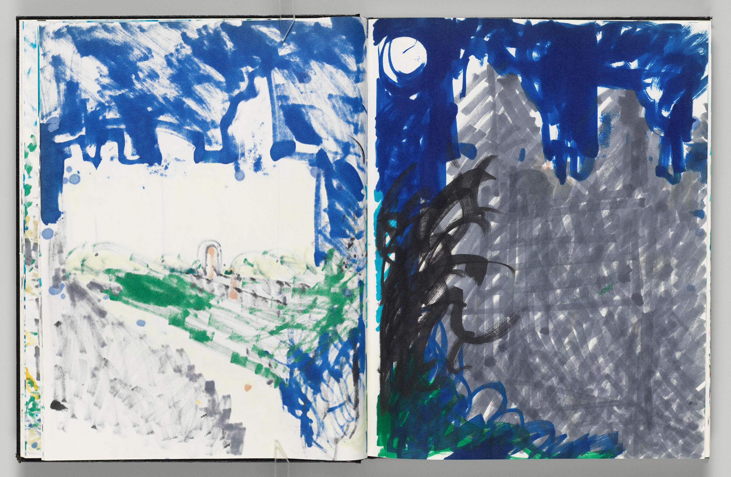 Untitled (Bleed-Through Of Previous Page, Left Page); Untitled (Château De Lacoste, Right Page)