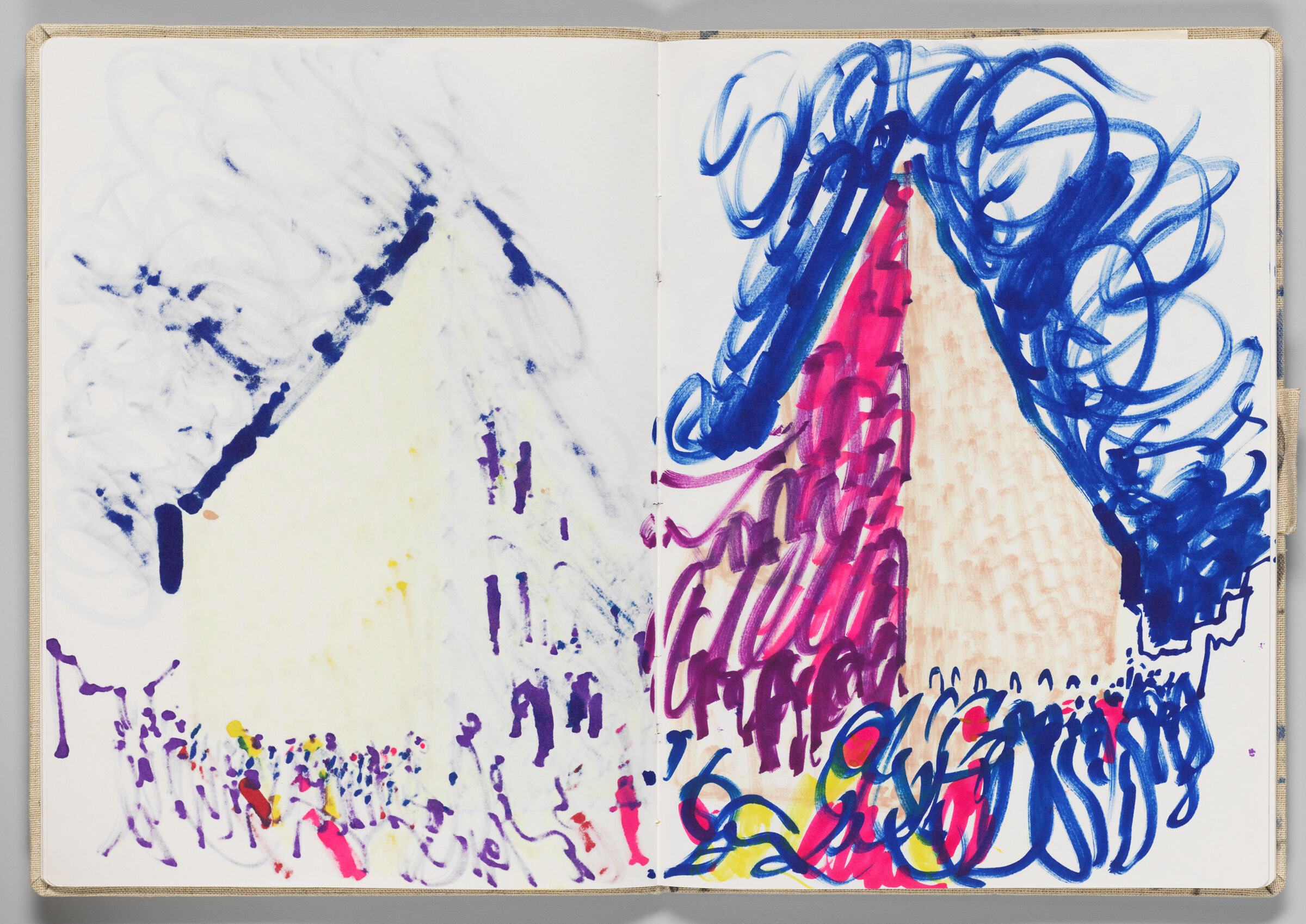 Untitled (Bleed-Through Of Previous Page, Left Page); Untitled (Orange, France, Right Page)
