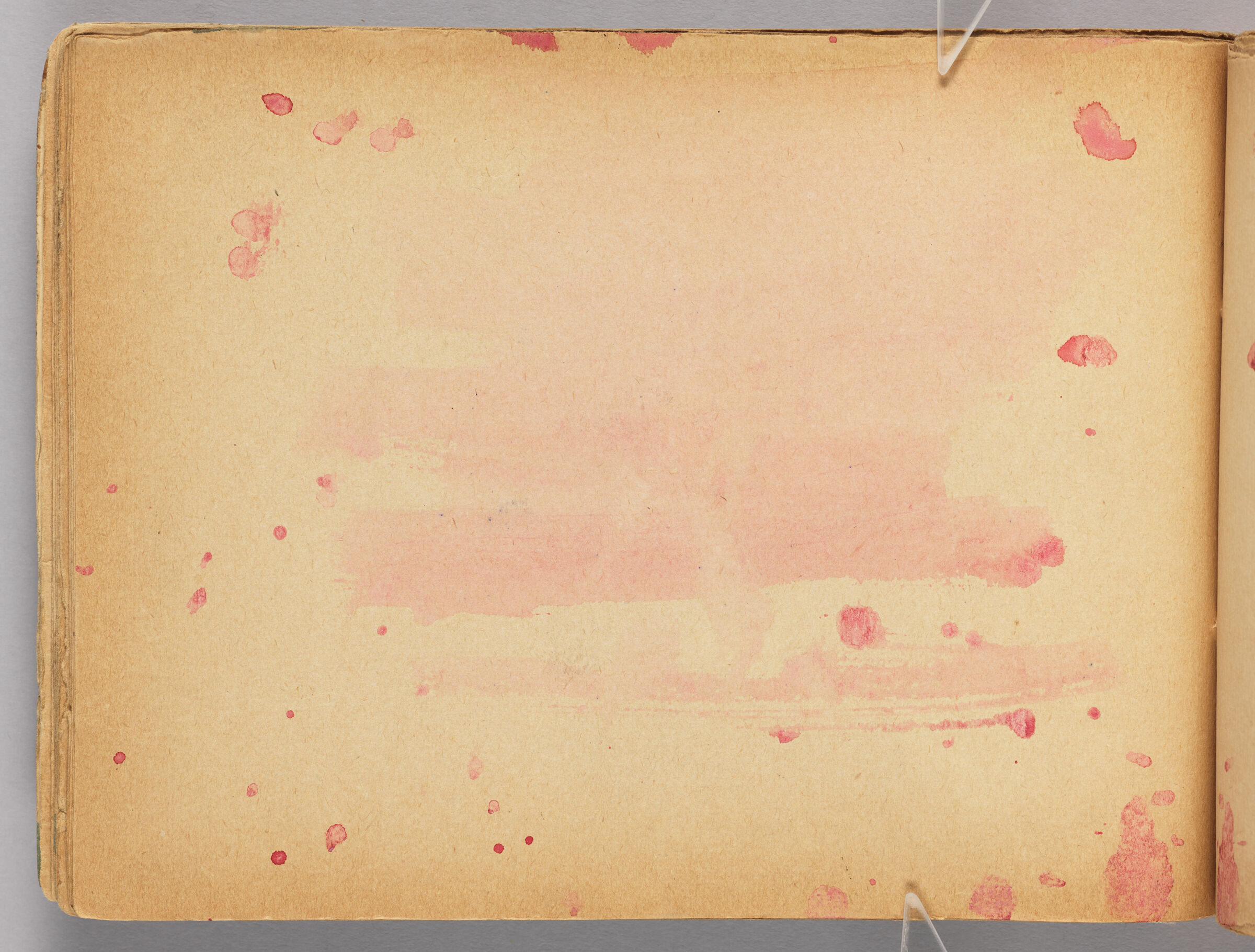 Untitled (Watercolor Marks, Left Page); Untitled (Watercolor Marks And Transfer, Right Page)