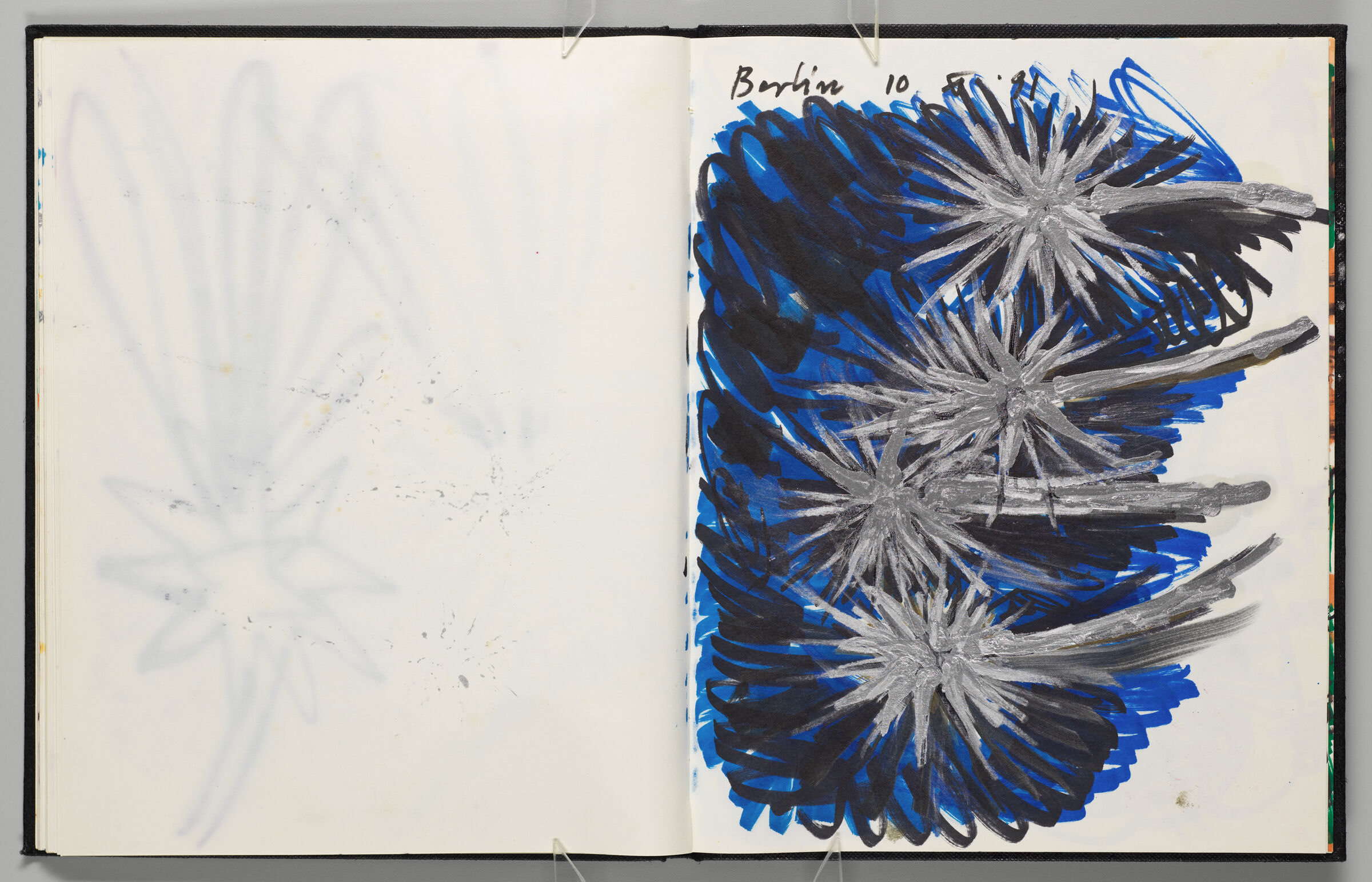Untitled (Color Transfer, Left Page); Untitled (
