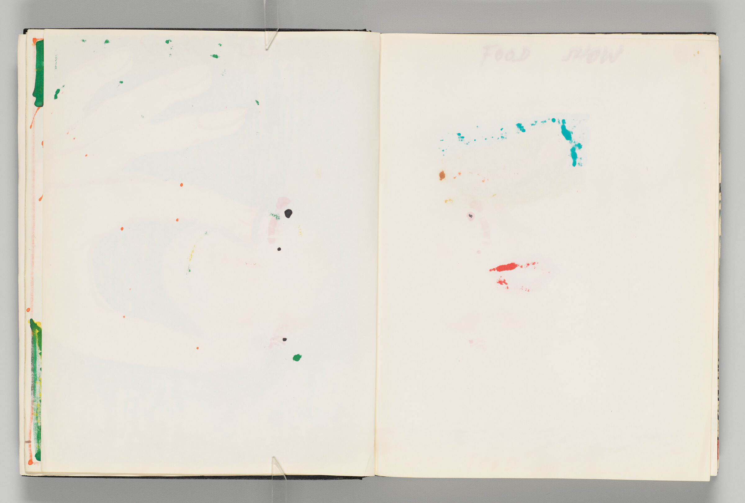 Untitled (Blank With Color Transfers, Left Page); Untitled (Blank With Color Transfers, Right Page)