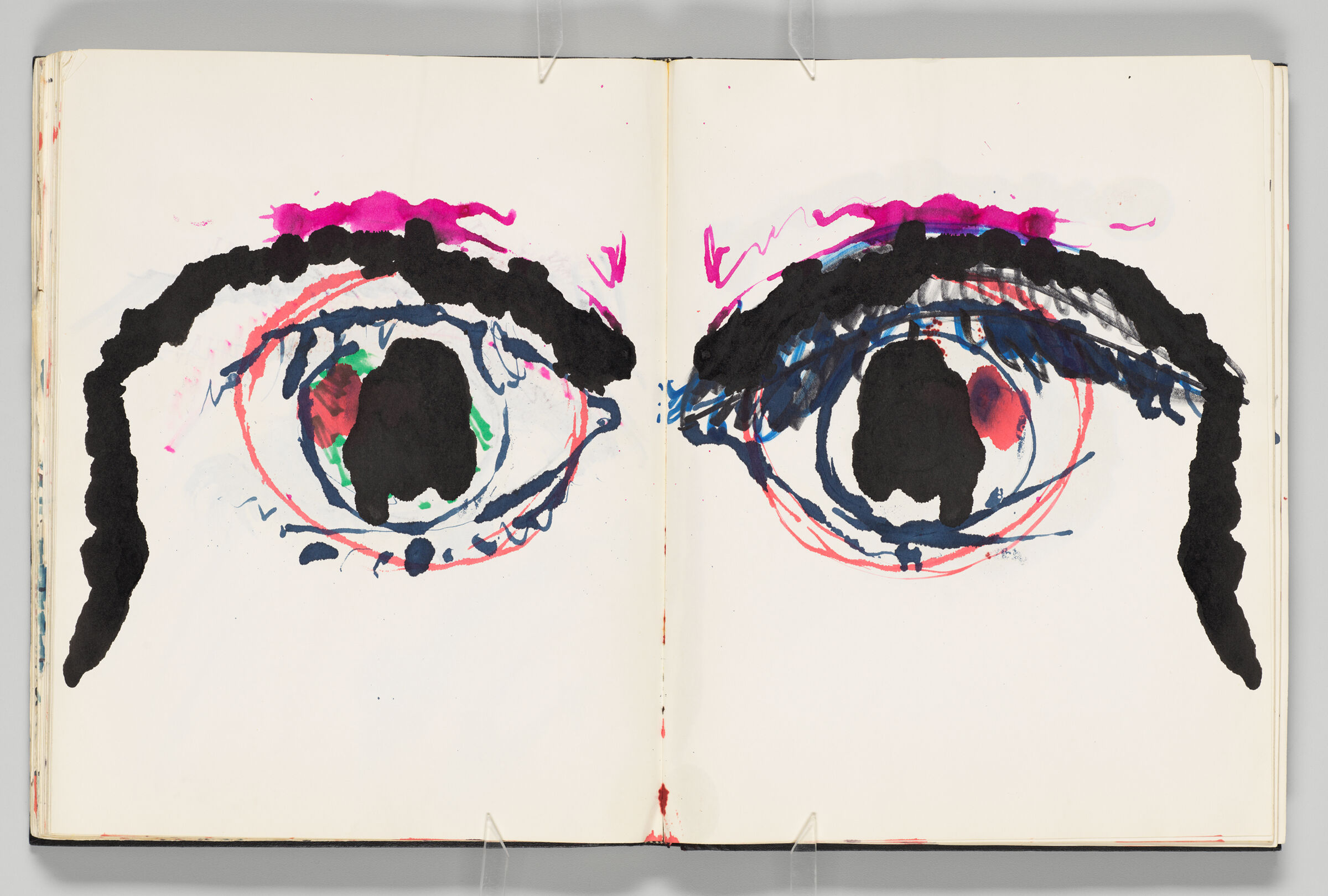 Untitled (Mirror Image Impression Of Eye, Two-Page Spread)