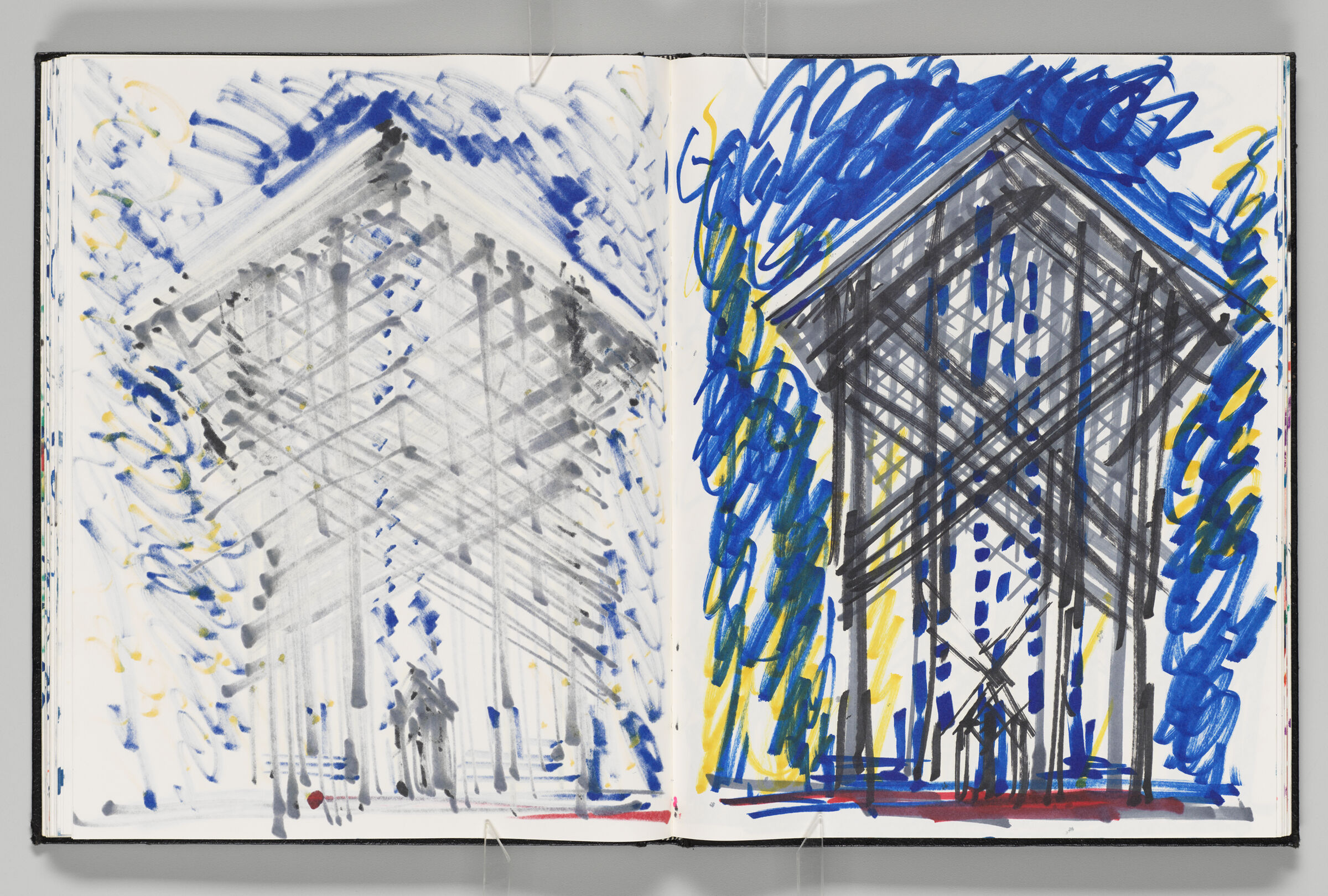 Untitled (Bleed-Through Of Previous Page, Left Page); Untitled (Thorn Crown Chapel, Right Page)