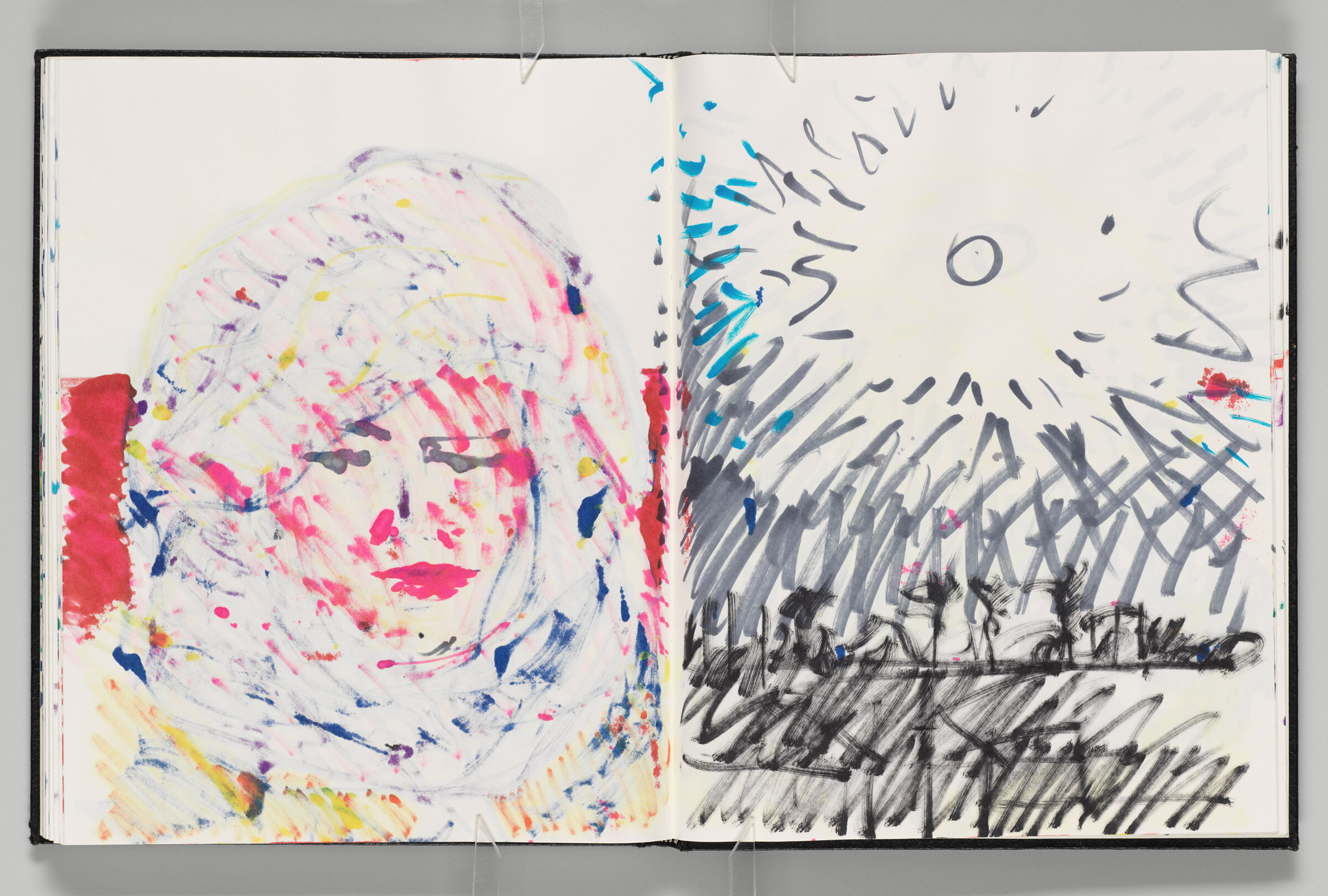 Untitled (Bleed-Through Of Previous Page, Left Page); Untitled (View Of Taroudant Under The Sun, Right Page)