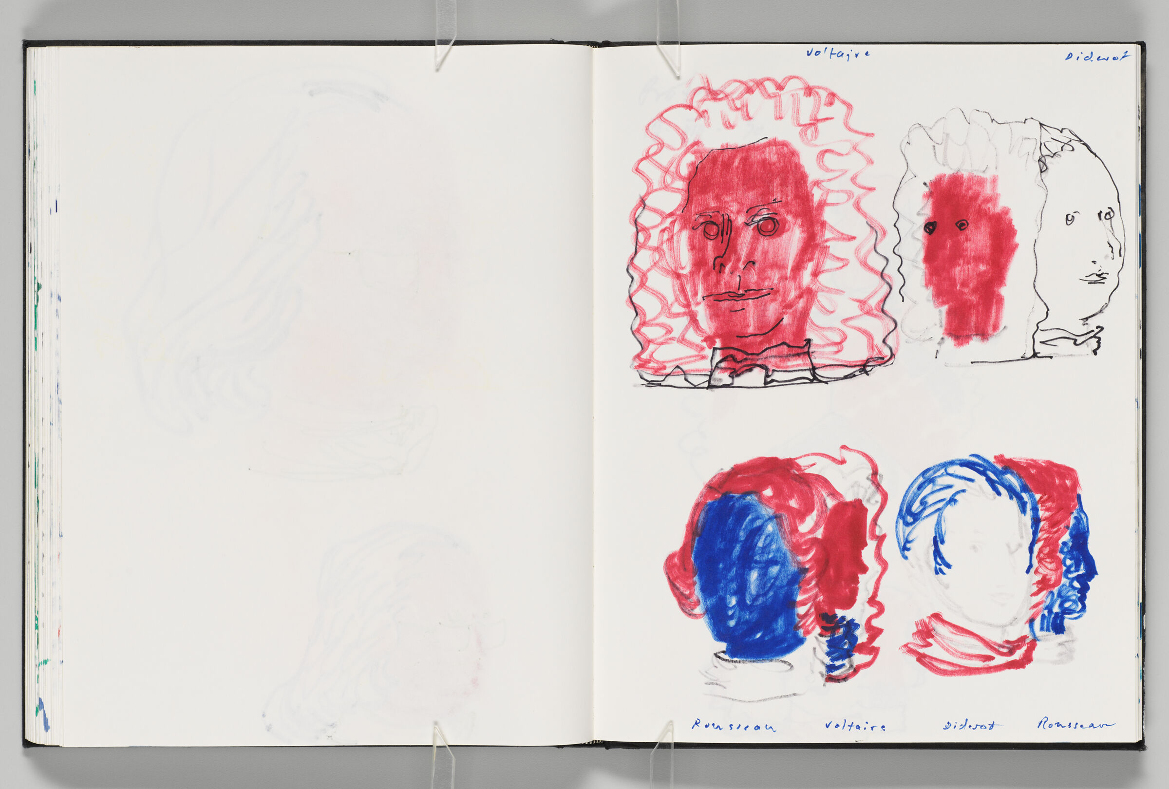 Untitled (Bleed-Through Of Previous Page, Left Page); Untitled (
