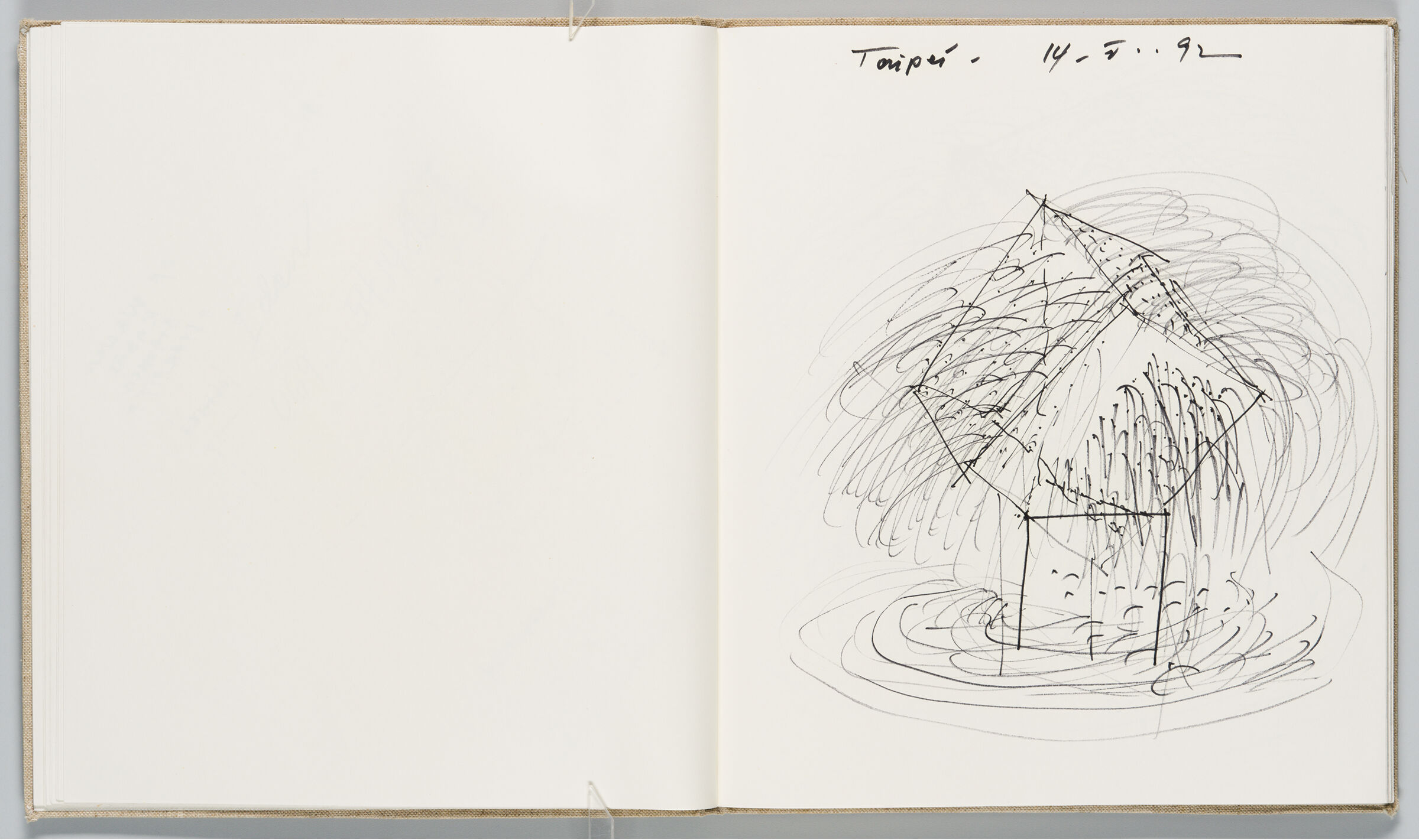 Untitled (Blank, Left Page); Untitled (Design For 