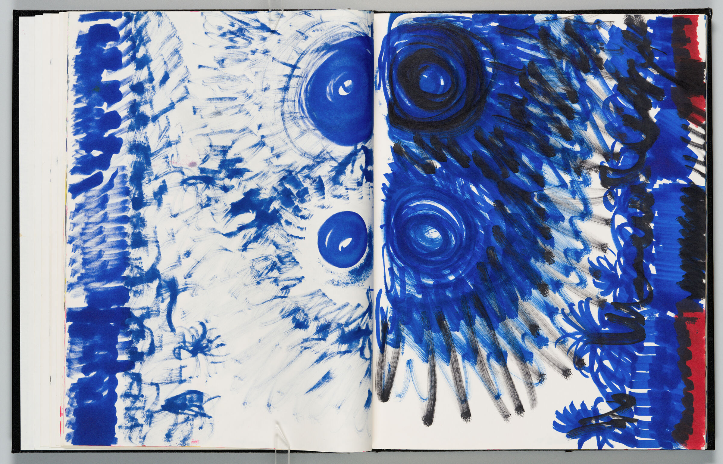 Untitled (Bleed-Through Of Previous Page, Left Page); Untitled (View Of Taroundant With Star/Sun Bursts, Right Page)