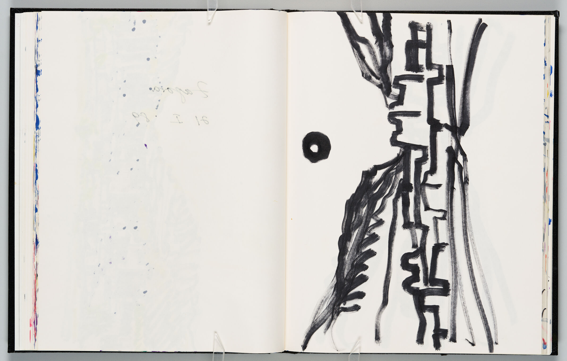 Untitled (Bleed-Through Of Previous Page, Left Page); Untitled (View Of Zagora, Right Page)