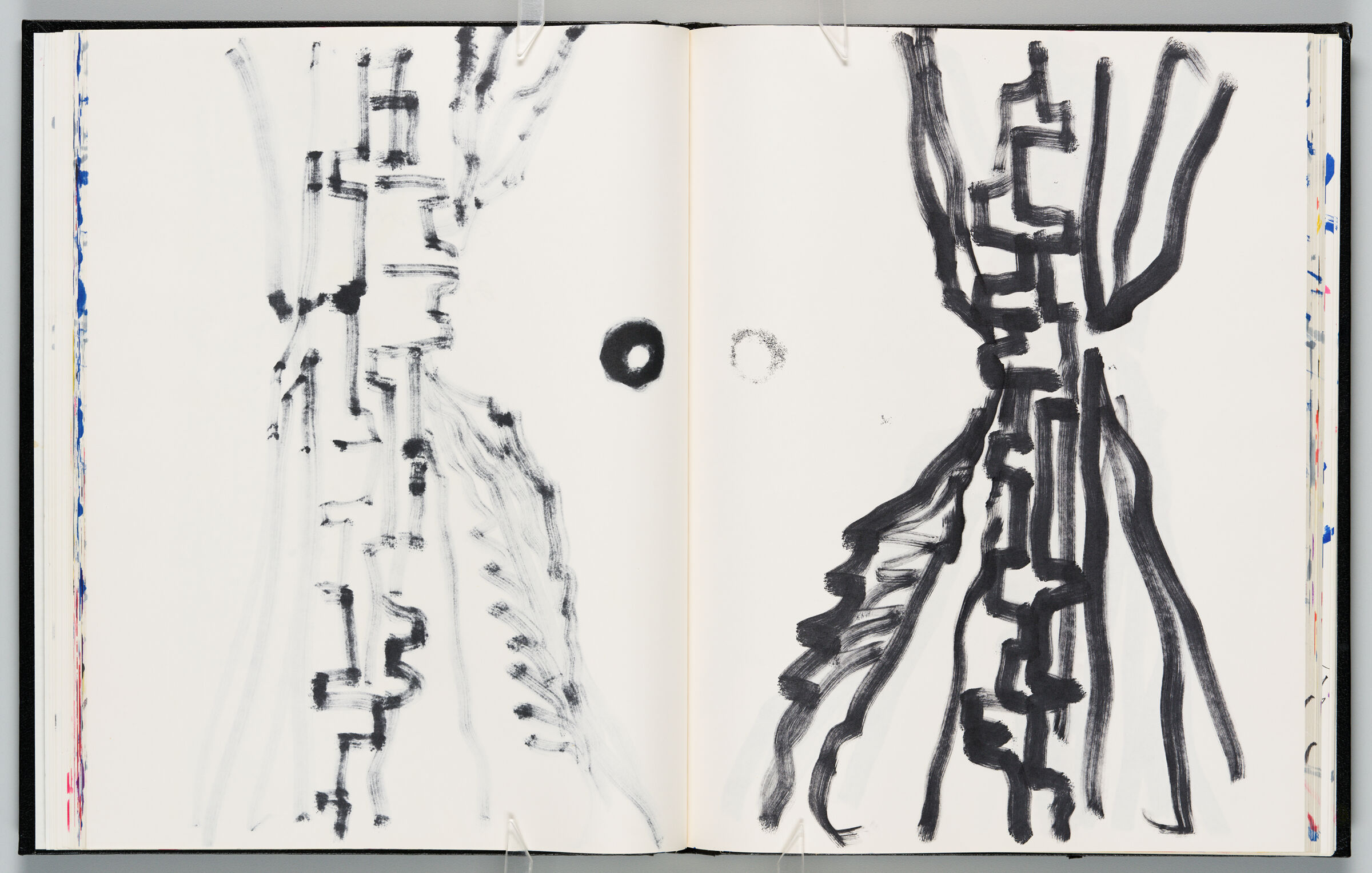 Untitled (Bleed-Through Of Previous Page, Left Page); Untitled (View Of Zagora With Color Transfer, Right Page)