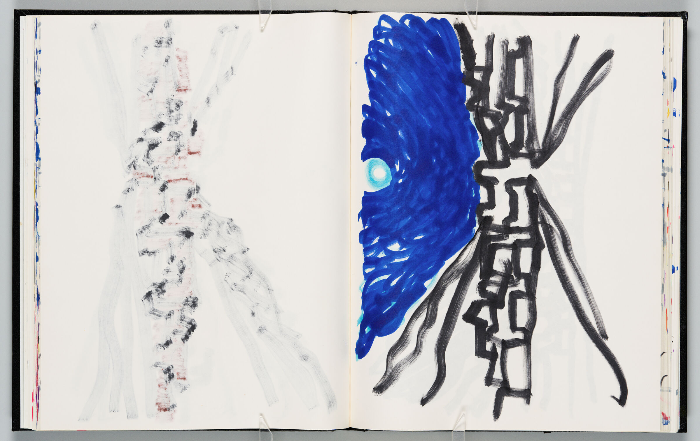Untitled (Bleed-Through Of Previous Page, Left Page); Untitled (View Of Zagora, Right Page)