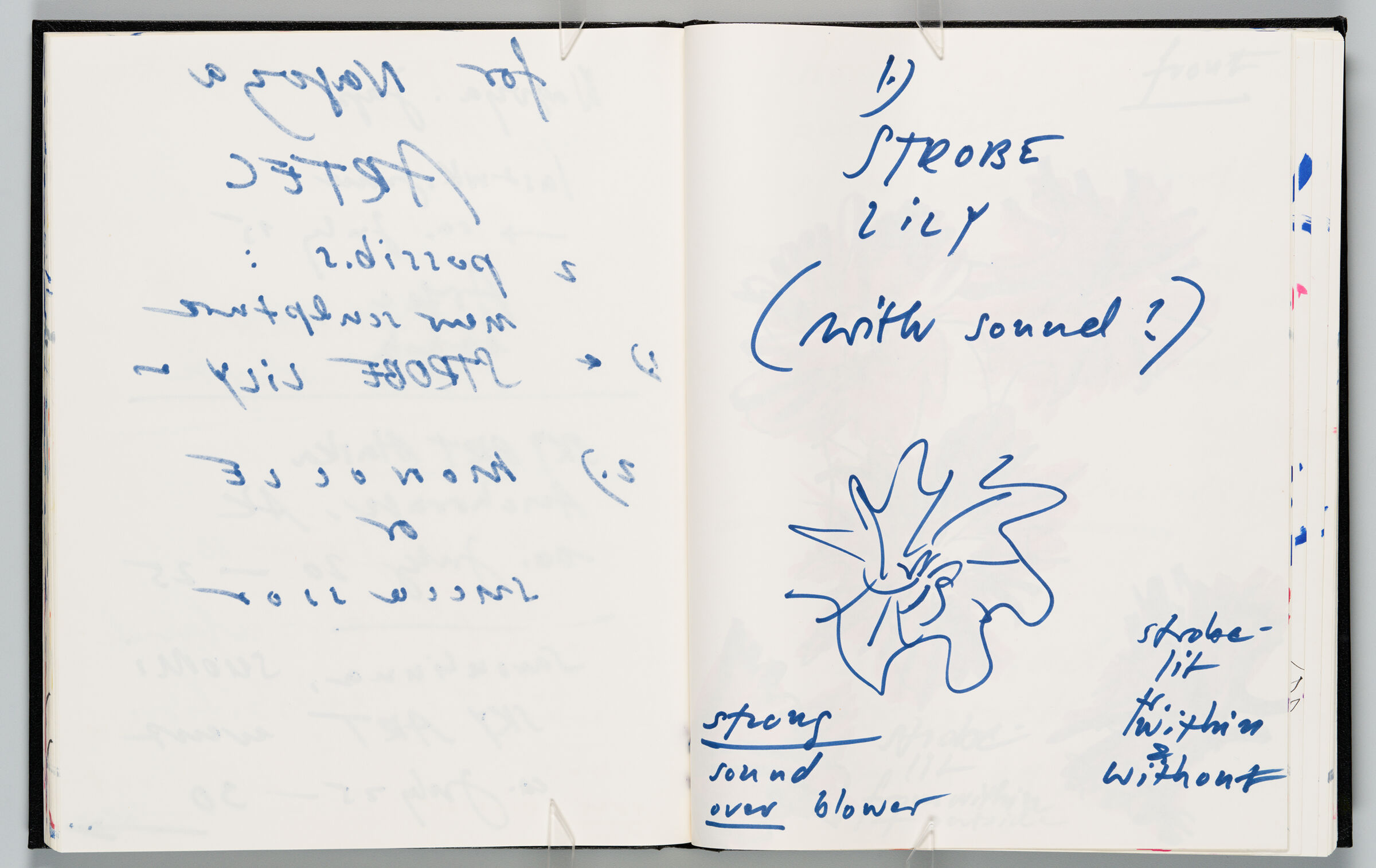 Untitled (Bleed-Through Of Previous Page, Left Page); Untitled (Notes And Design For 