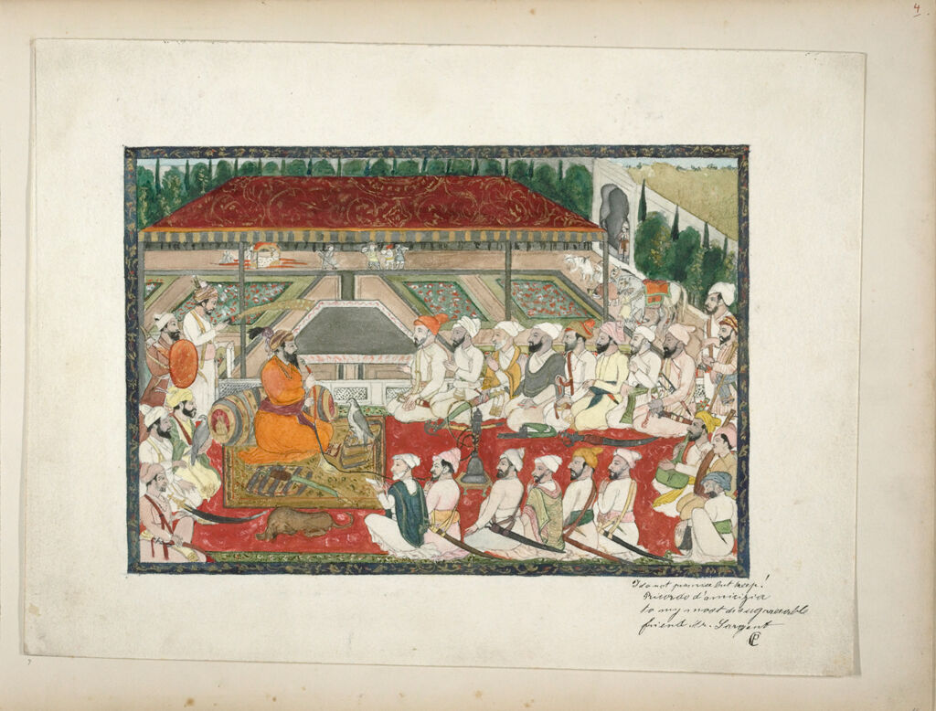 Gathering Of Men, After An Indian Miniature