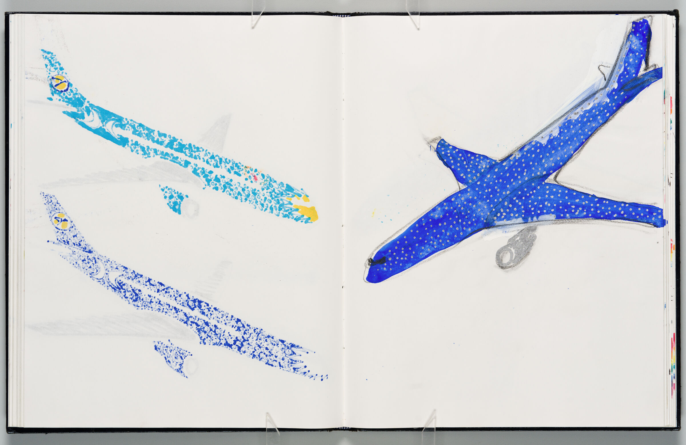 Untitled (Bleed-Through Of Previous Page, Left Page); Untitled (Starplane Design For Condor, Right Page)