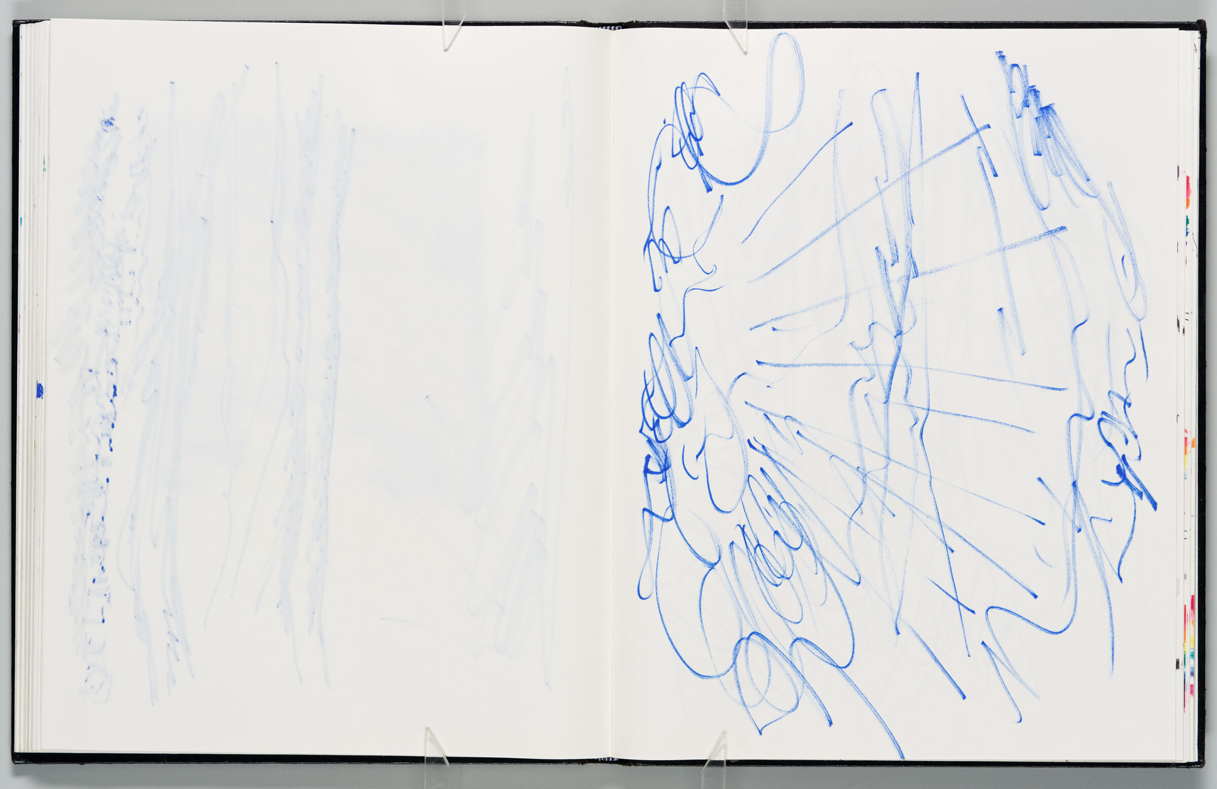 Untitled (Bleed-Through Of Previous Page, Left Page); Untitled (Gordes Skyscape, Right Page)