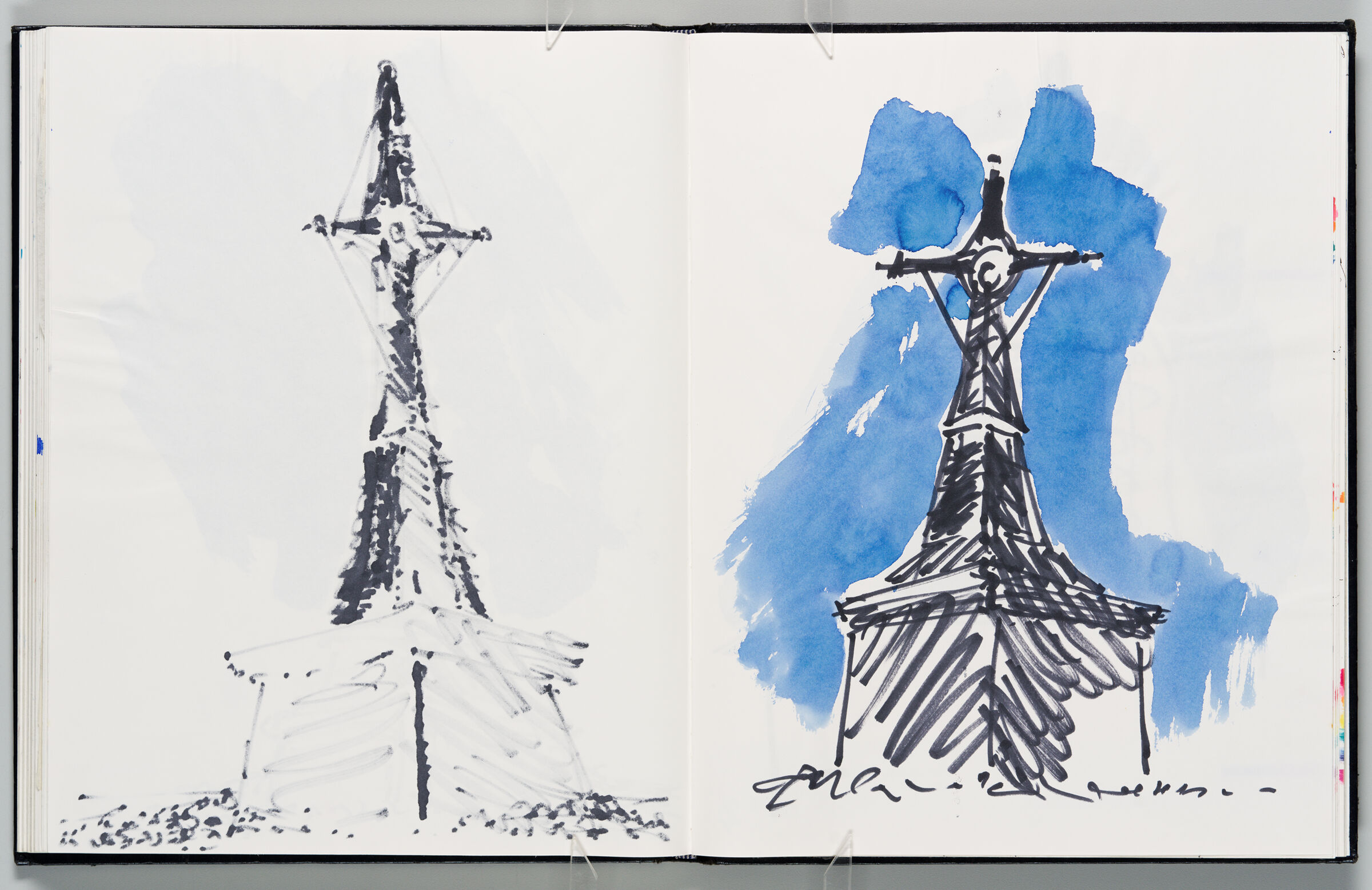 Untitled (Bleed-Through Of Previous Page, Left Page); Untitled (St. Véran, Right Page)