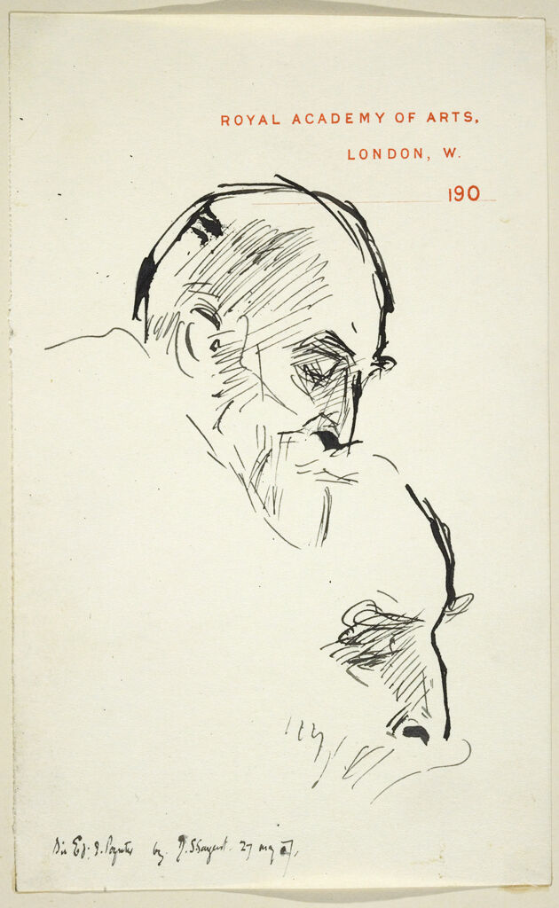 Sketch Of Sir Edward John Poynter (1836 - 1919)
