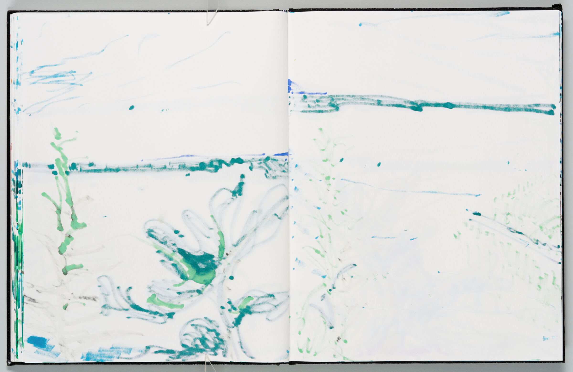 Untitled (Bleed-Through From Previous Page, Left Page); Untitled (Bleed-Through Of Following Page, Right Page)