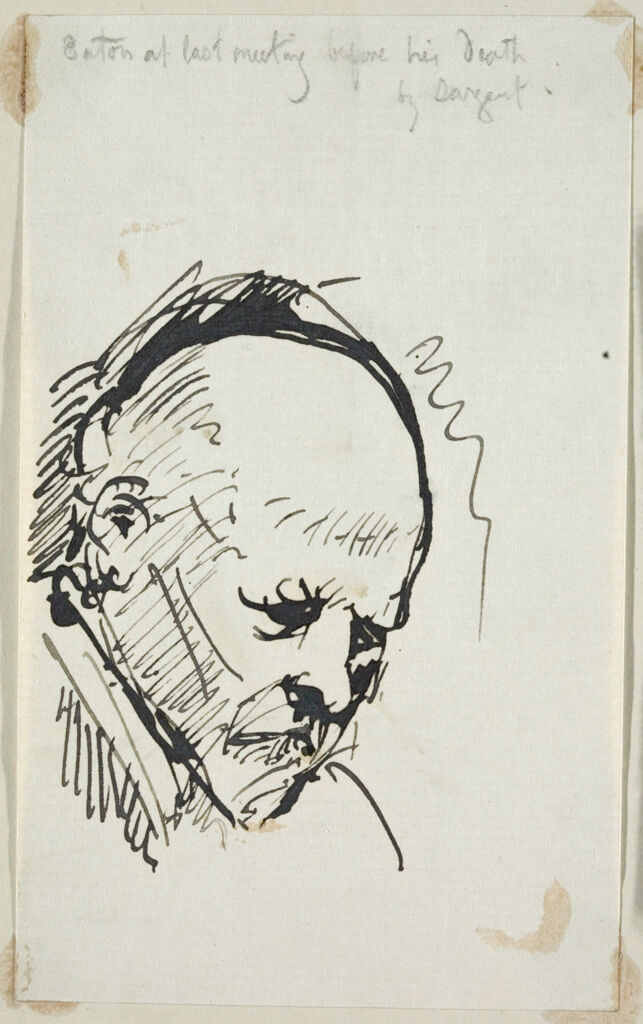 Portrait Sketch Of Sir Frederick Alexis Eaton (1838 - 1913)