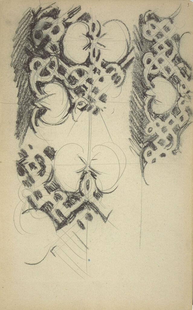 Decorative Pattern; Verso: Sketch For 
