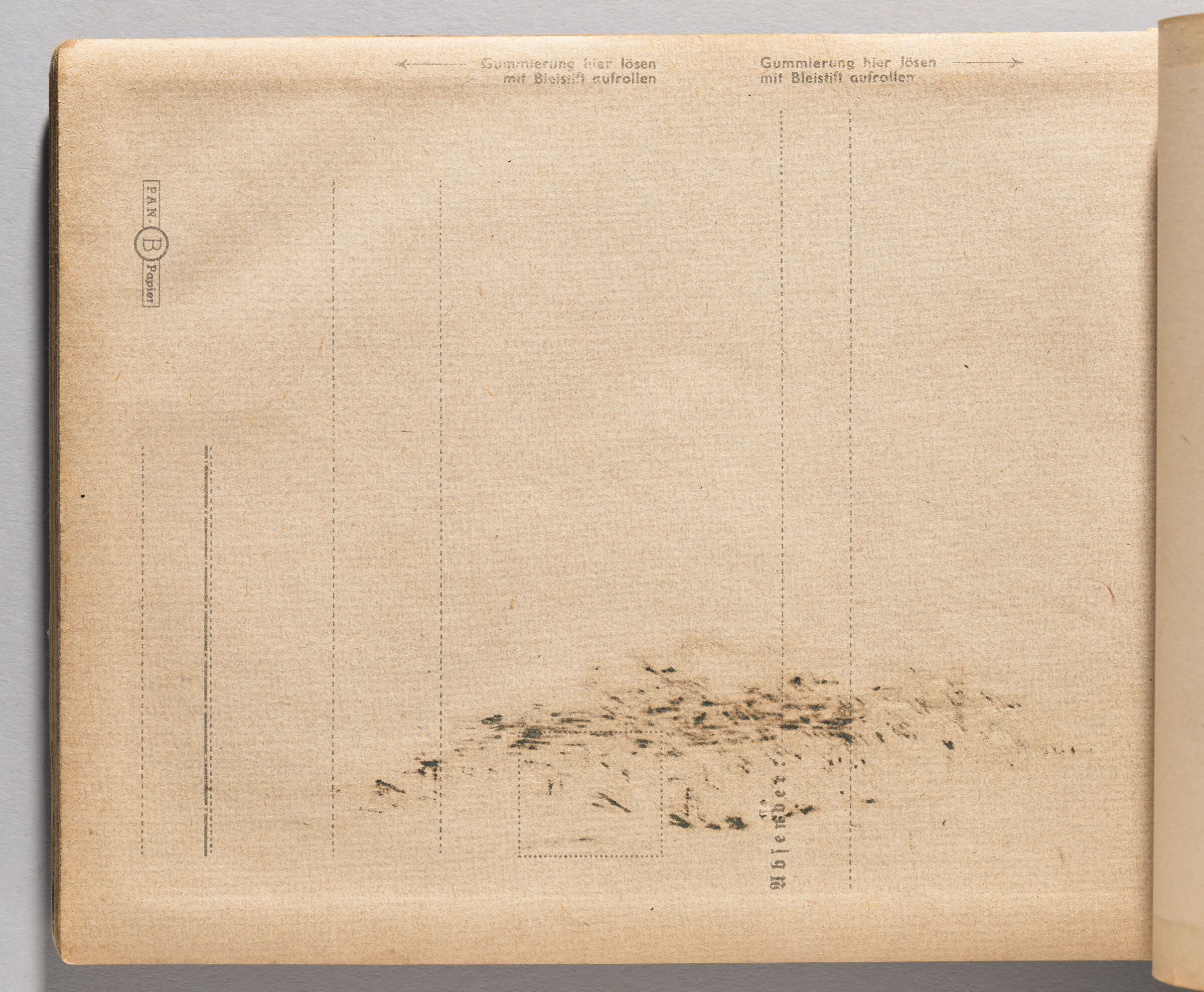 Untitled (Bleed-Through Of Previous Page, Left Page); Untitled (Faint Graphite Marks, Right Page)