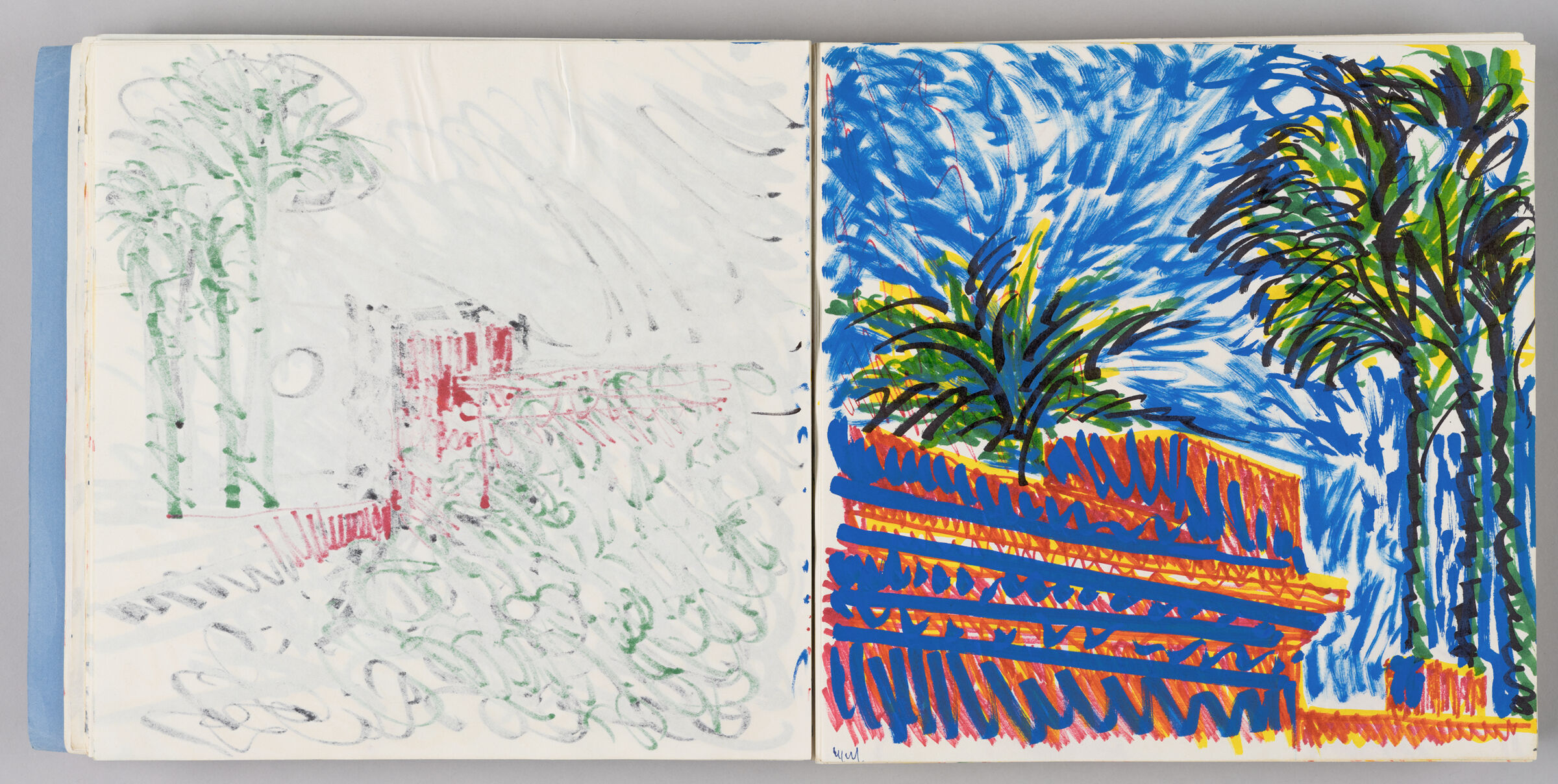 Untitled (Bleed-Through Of Previous Page, Left Page); Untitled (View Of Taroudant, Right Page)
