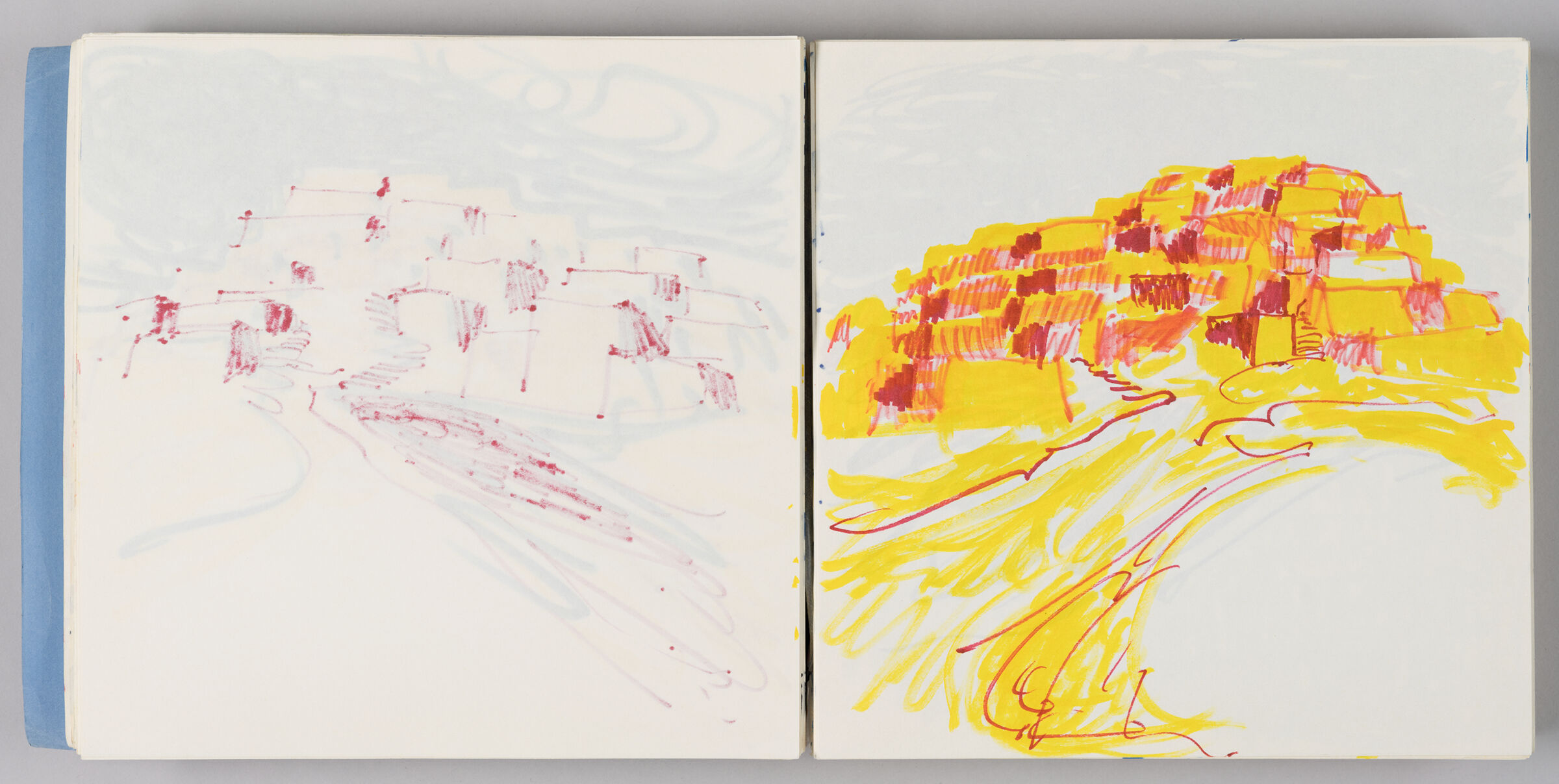 Untitled (Bleed-Through Of Previous Page, Left Page); Untitled (View Of Freija, Right Page)